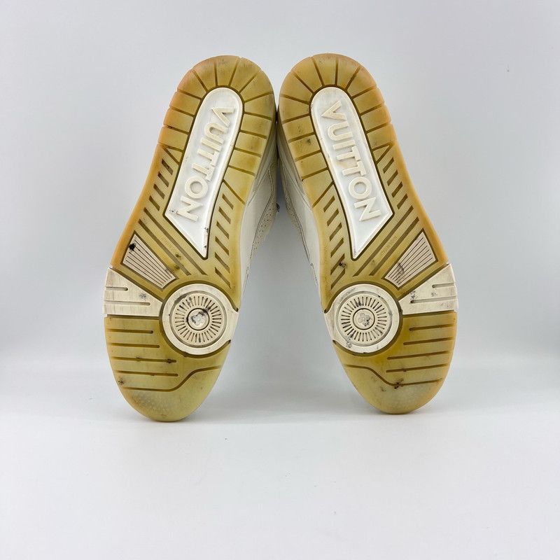 Louis Vuitton Louis Vuitton Trainer White Leather Low-Top Sneakers -2508 Size US 9 / EU 42 - 4 Thumbnail