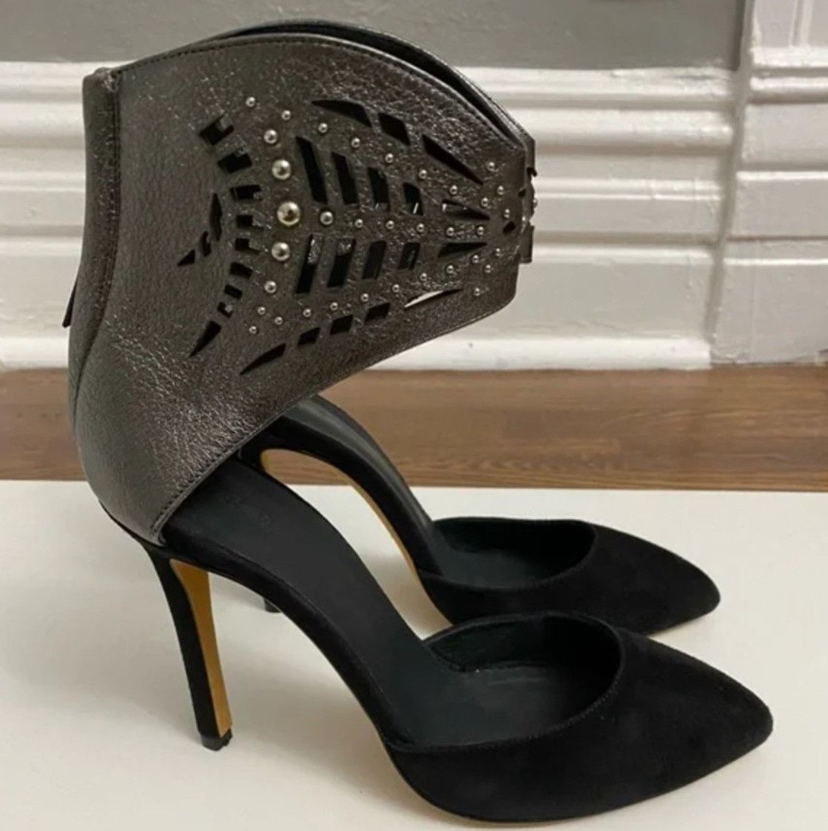 Iro IRO Sehath Metalic Ankle Cuff Heels Size US 8 / IT 38 - 1 Thumbnail
