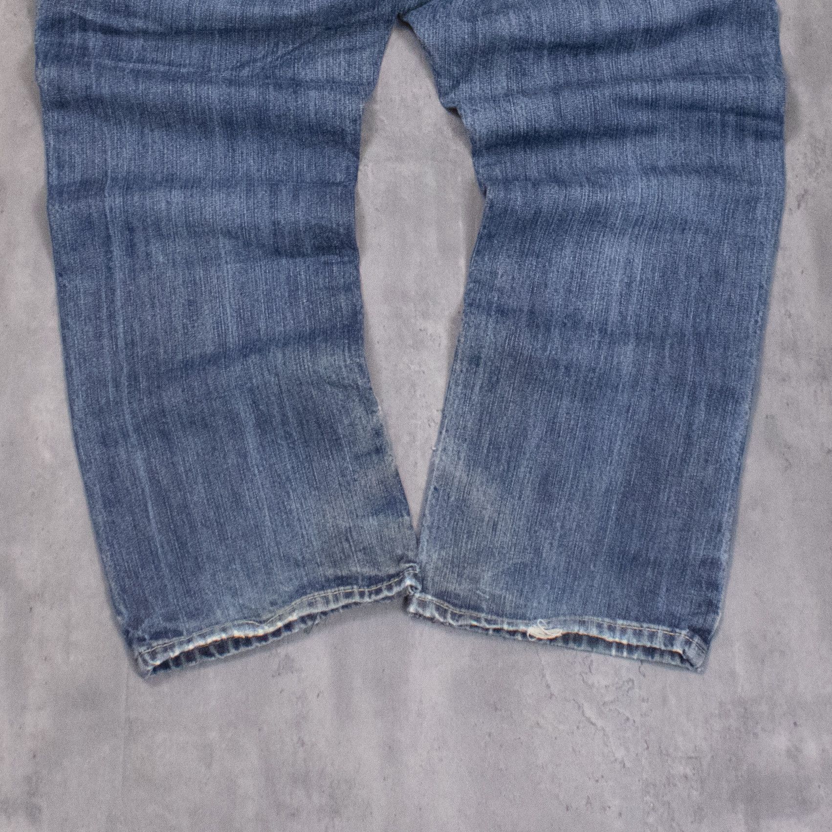 Carhartt Vintage Y2K Arti Works Thrashed Baggy Workwear Denim Jeans Size US 34 / EU 50 - 10 Thumbnail