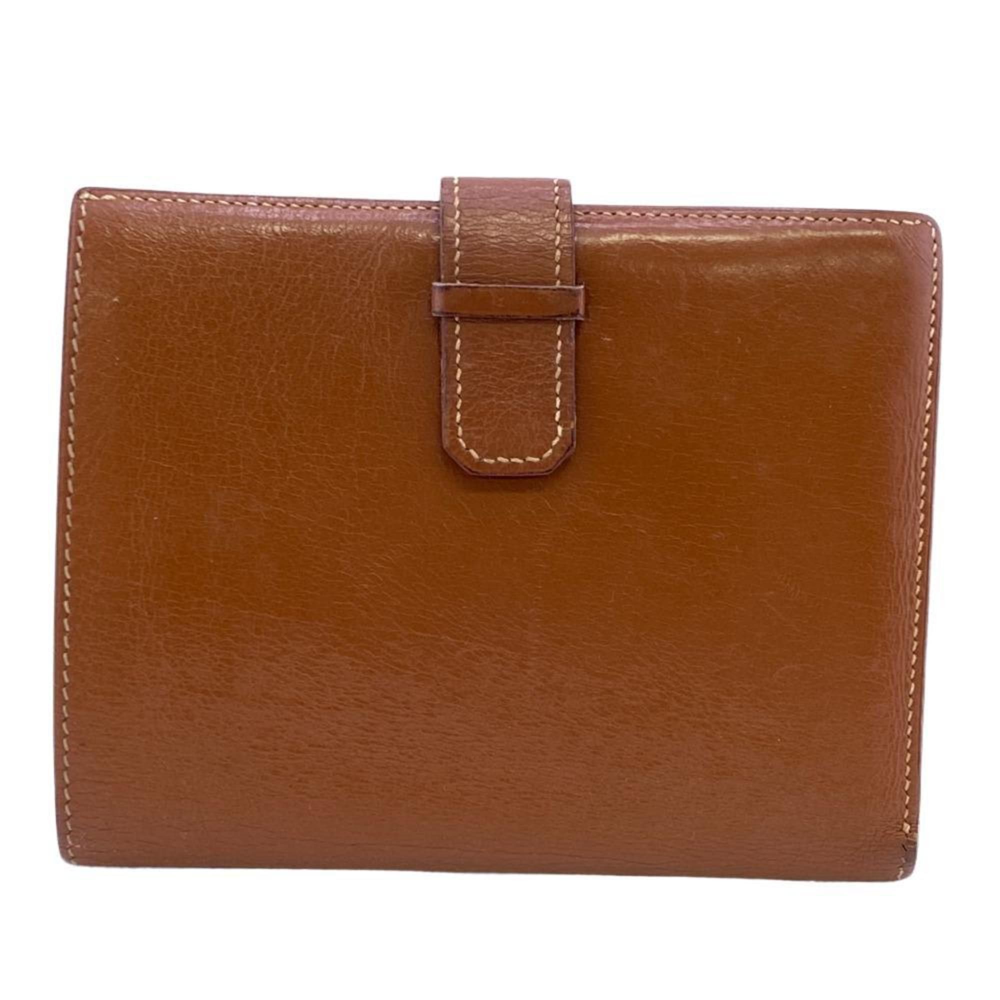 image of Hermes Gela Bi-Fold Wallet Brown Women's Z0006261