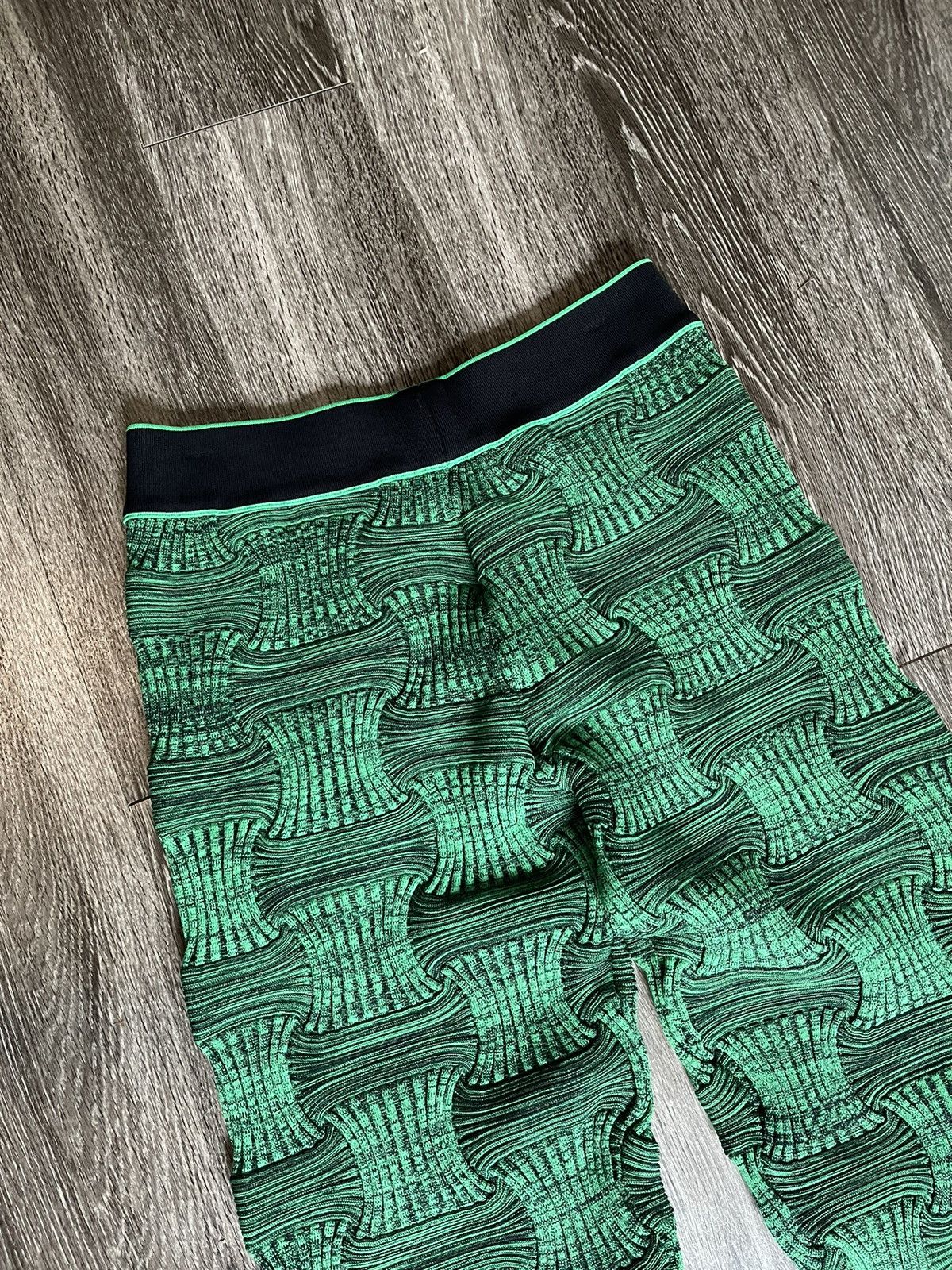 Bottega Veneta Bottega Veneta Intrecciato Mouliné Green Wavy Pants Size US 31 - 4 Thumbnail