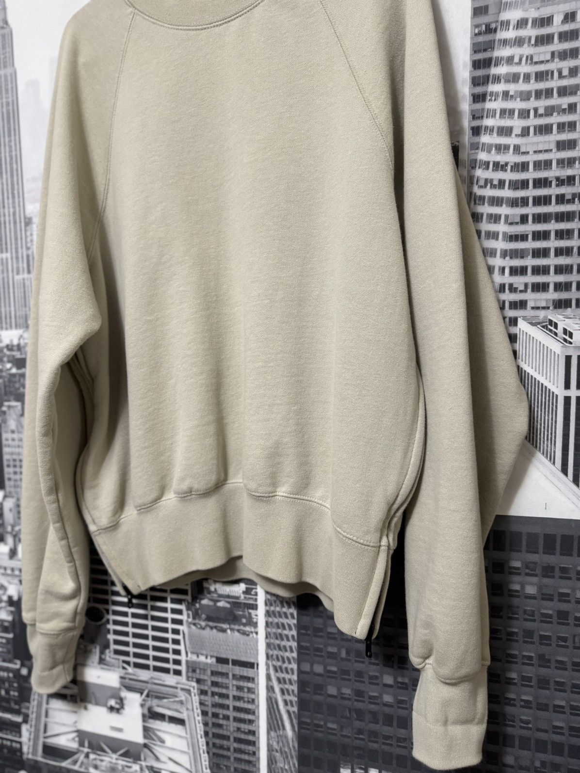 Fear of God 💥OG FOG Fear of God Essentials ZIP Sweater SZ Small Cream Size US S / EU 44-46 / 1 - 2 Thumbnail