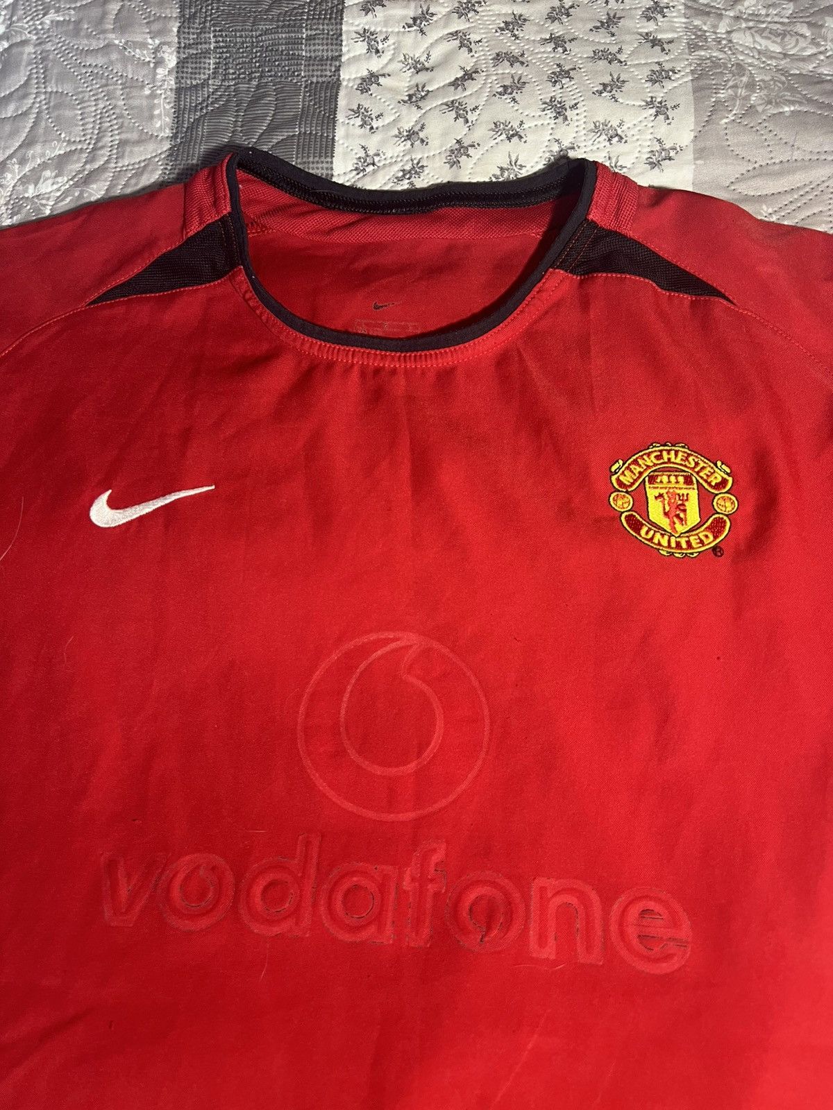Nike Manchester United XS Jersey 02/04 Sponsor Defect Size US XS / EU 42 / 0 - 2 Thumbnail