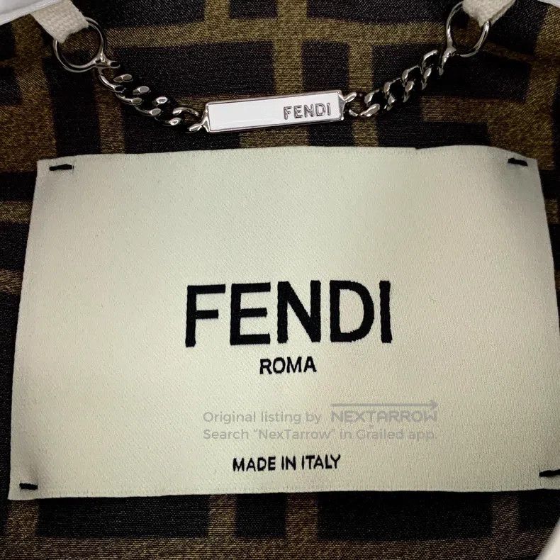 Fendi Fendi White lined logo full-print patent leather lapel sin Size XS / US 0-2 / IT 36-38 - 6 Thumbnail