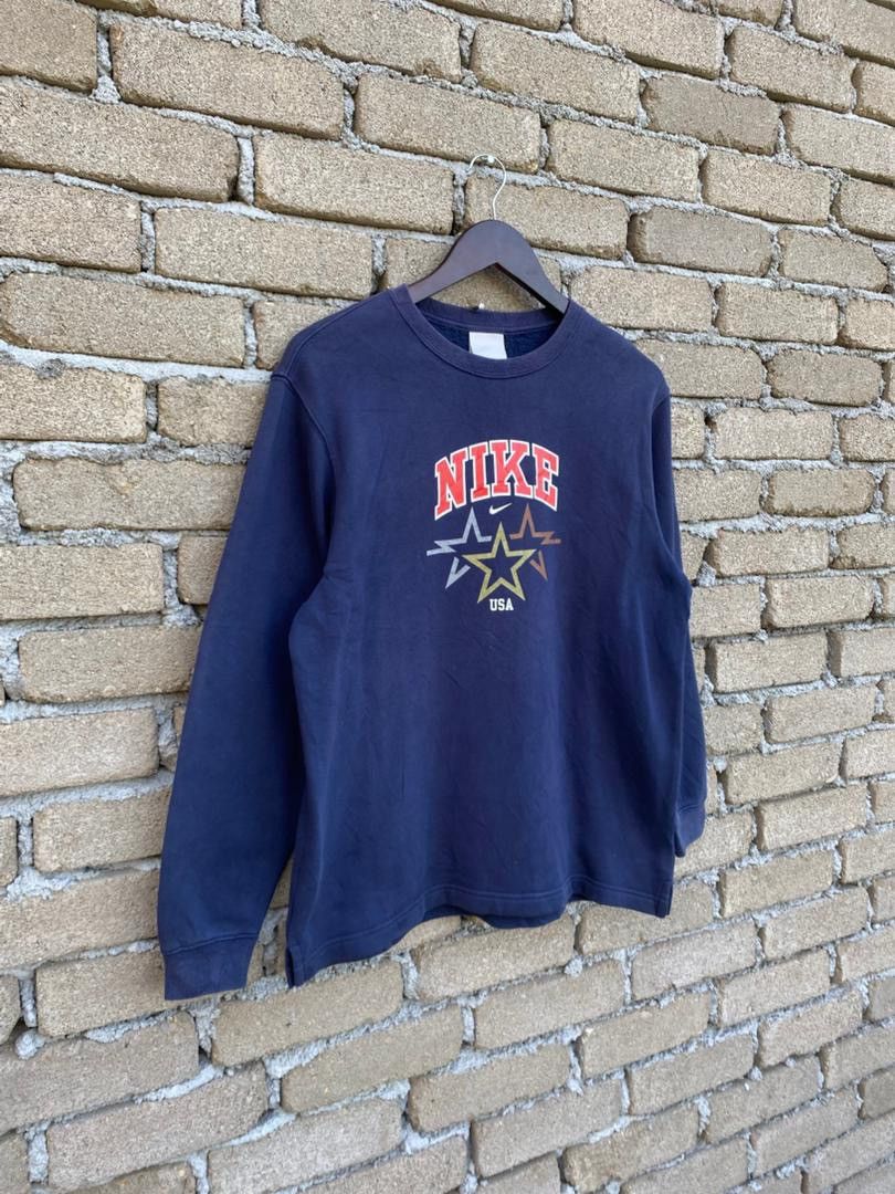 Nike Nike USA Spellout Crewneck Sweatshirt Size US L / EU 52-54 / 3 - 3 Thumbnail