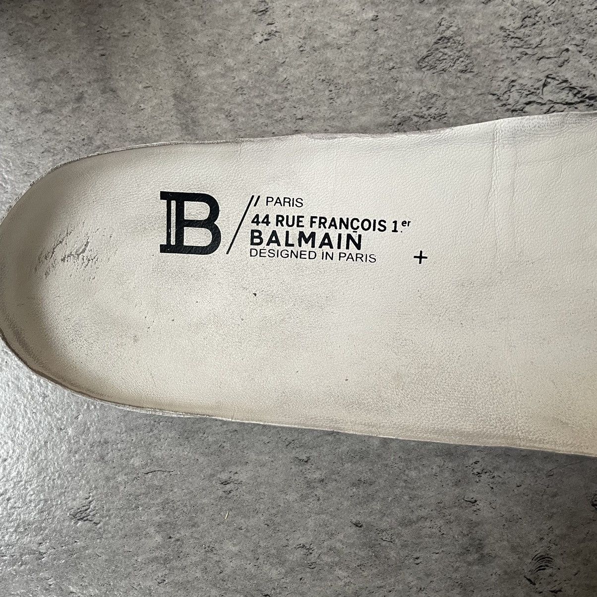Balmain Balmain Men's White/Orange Low Unicorn Sneakers Size US 11 / EU 44 - 14 Thumbnail