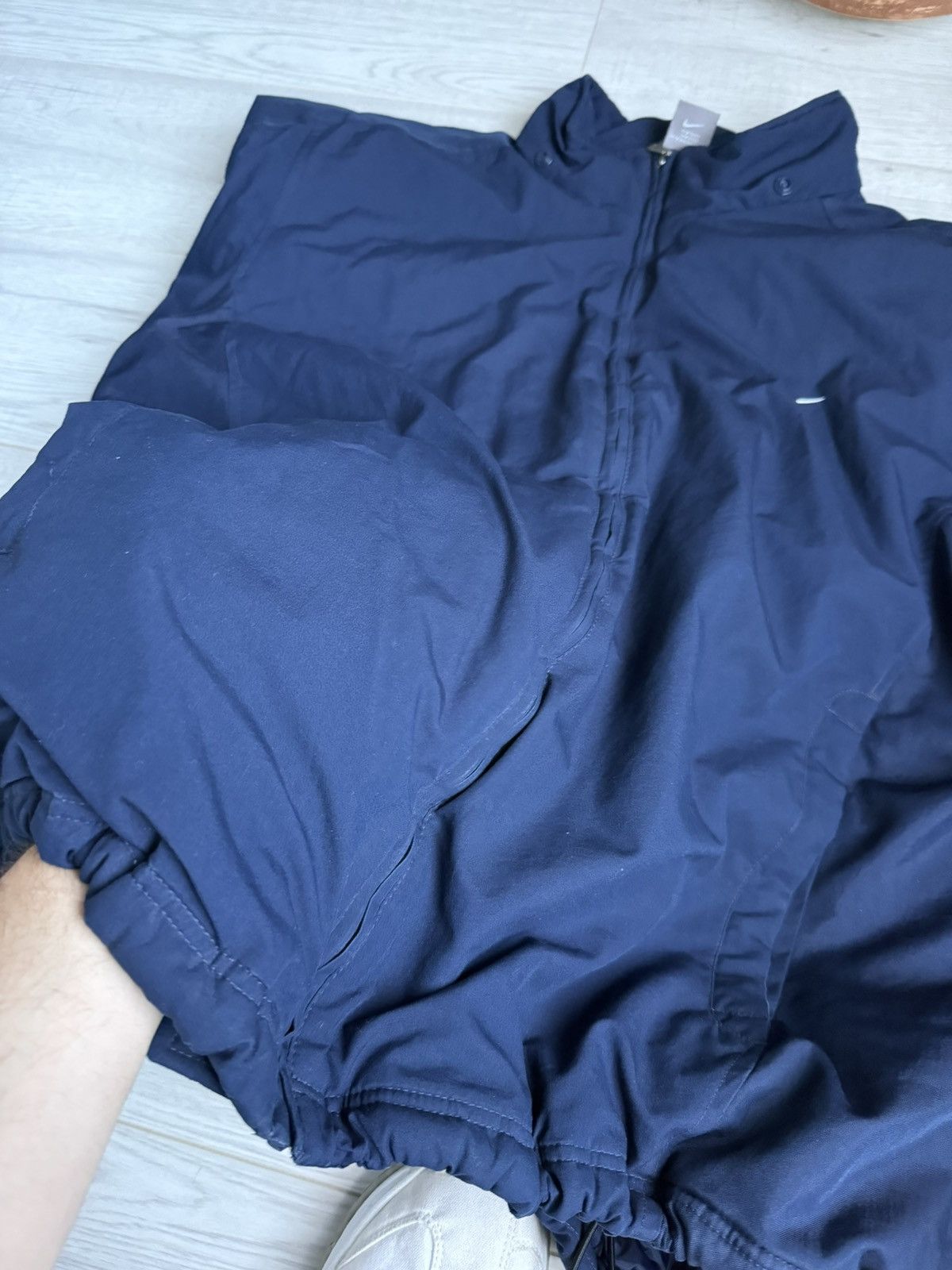 Nike × Vintage Vintage Nike swoosh logo nylon’s jacket 90’s Size US XXL / EU 58 / 5 - 6 Thumbnail