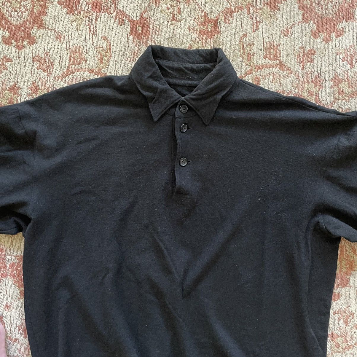 Yohji Yamamoto boiled wool longsleeve polo Size US M / EU 48-50 / 2 - 6 Thumbnail