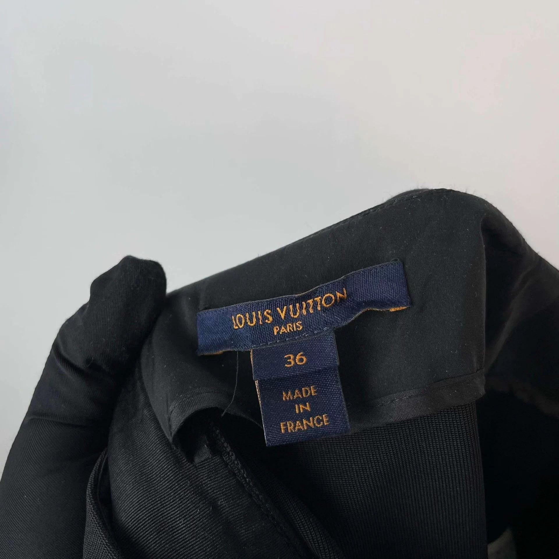 Louis Vuitton LV Satin Black Skirt 36 Size 26" / US 2 / IT 38 - 3 Thumbnail