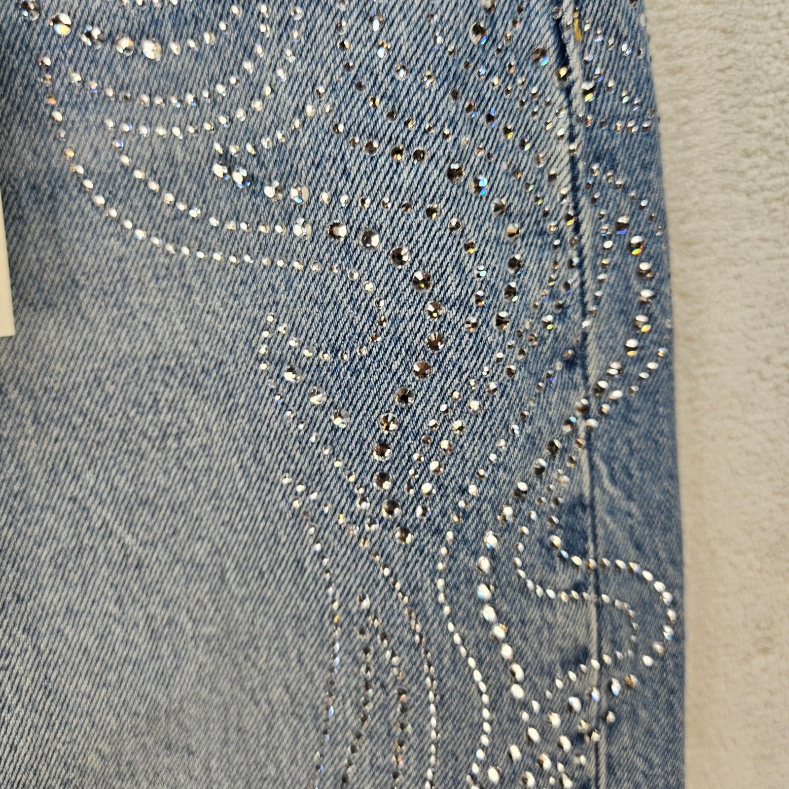 Levi's LEVI'S 501 X BEYONCE CURVE JEANS 26X30 WESTERN CRYSTAL NWT Size 26" / US 2 / IT 38 - 6 Thumbnail
