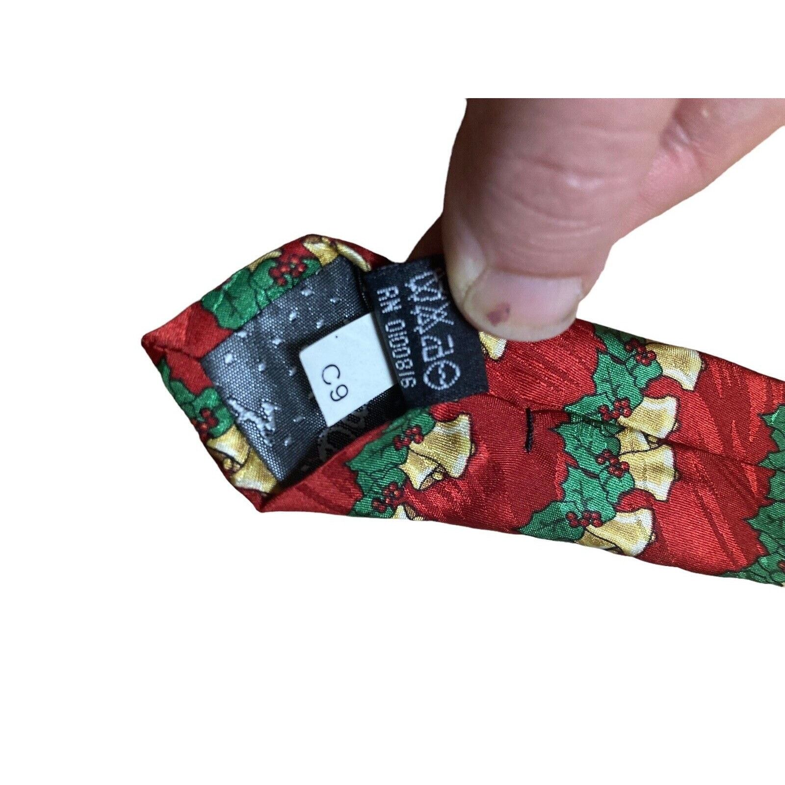 Other Keith Daniels Holiday Christmas Bells Holly Vintage Necktie Size ONE SIZE - 7 Thumbnail