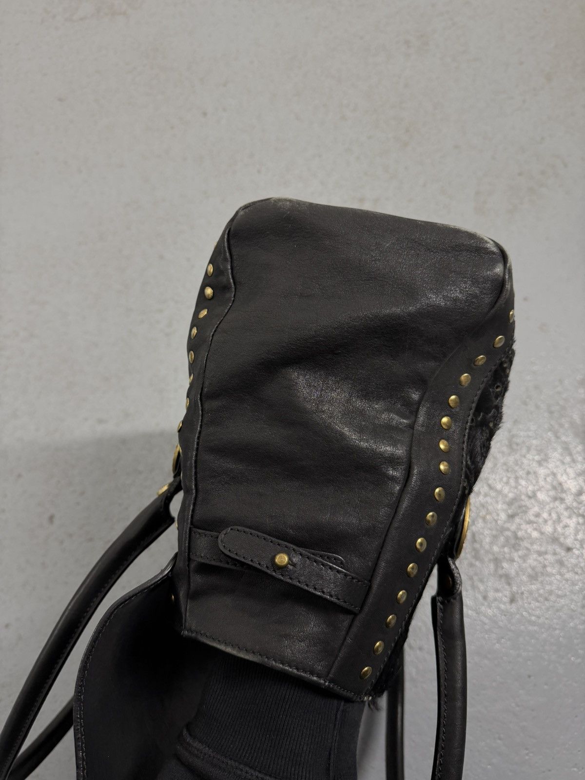 John Galliano Vintage 00s John Galliano Pony Hair Leather Handbag Size ONE SIZE - 10 Thumbnail