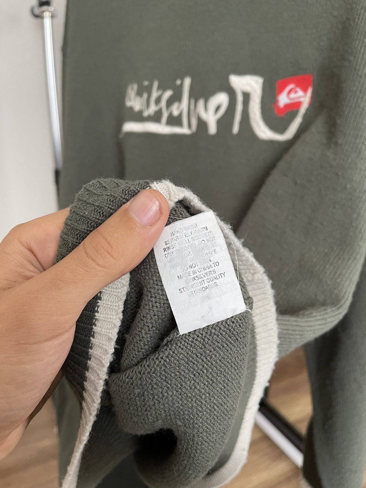 Quiksilver Quiksilver Vintage Knit Surf Sweater Big Logo 90s Size US XL / EU 56 / 4 - 10 Thumbnail