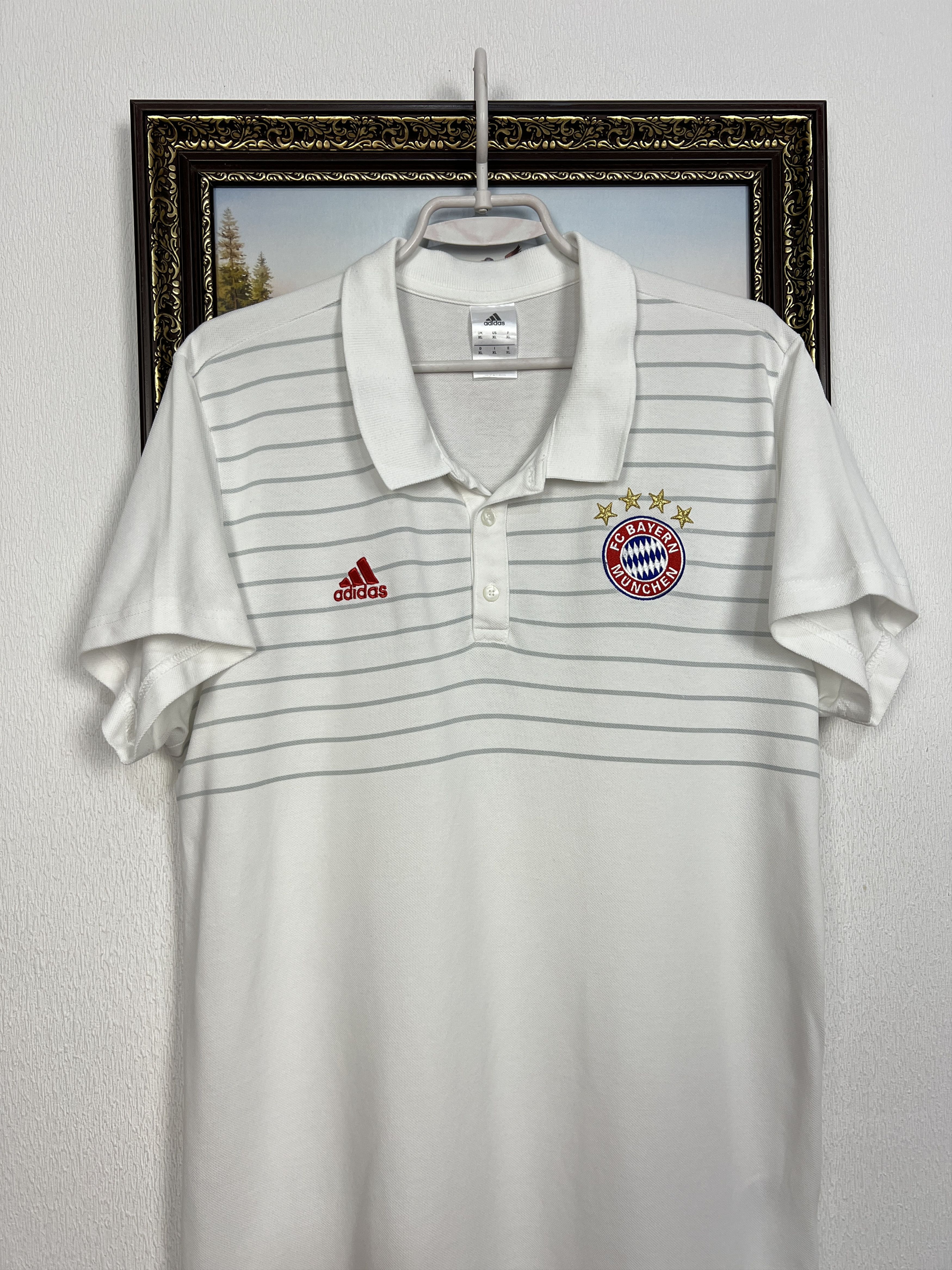 Adidas Adidas Bayern Munich Football Train Polo Soccer Shirt Jersey Size US XL / EU 56 / 4 - 2 Thumbnail