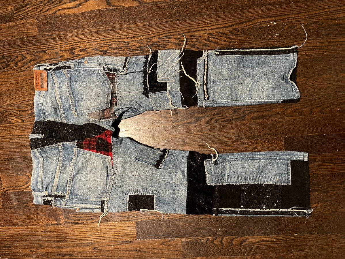 Junya Watanabe Junya Watanabe Patchwork Denim Size US 32 / EU 48 - 2 Thumbnail