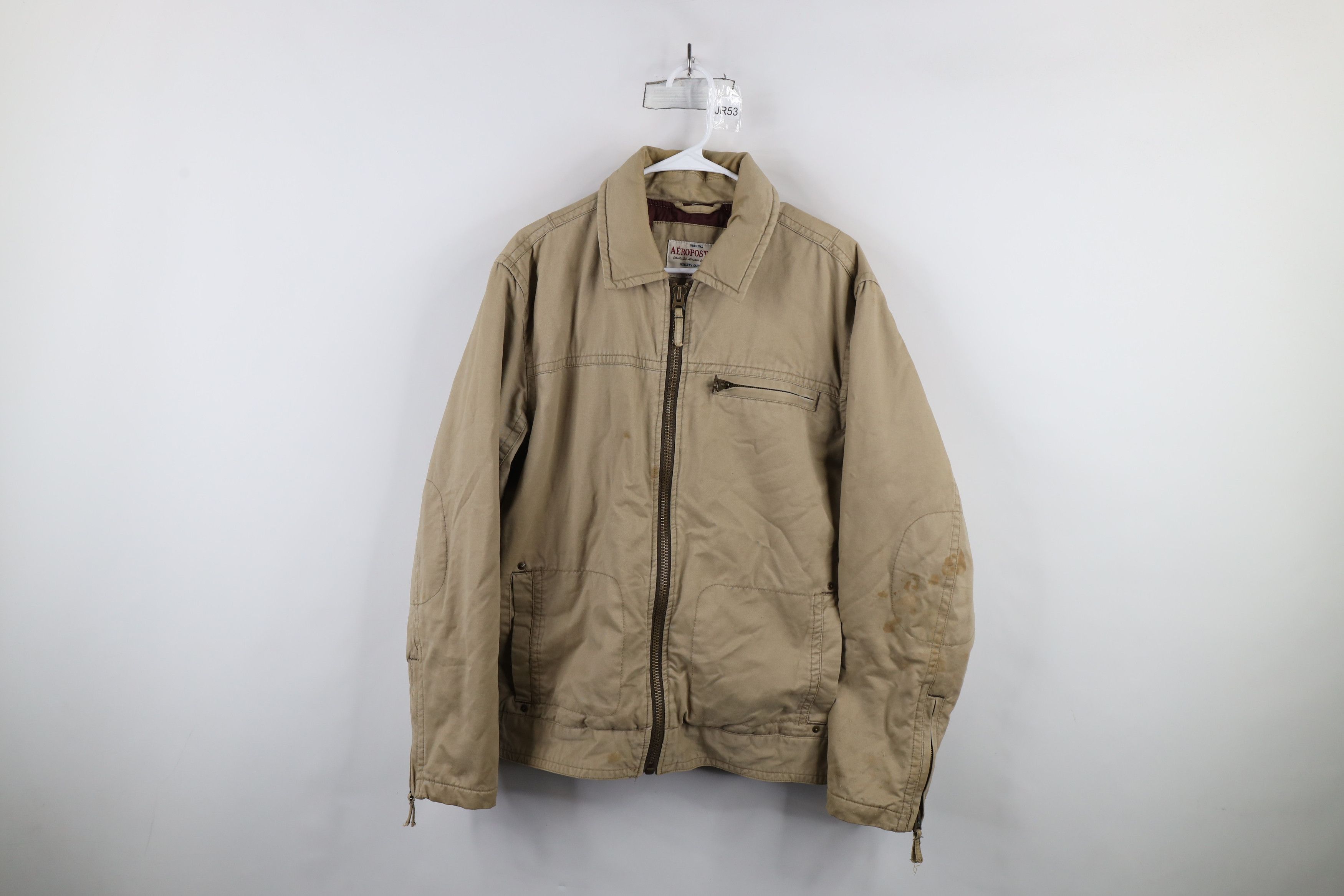 Aeropostale × Vintage Vintage 90s Y2K Aeropostale Quilted Military Field Jacket Size US M / EU 48-50 / 2 - 1 Thumbnail