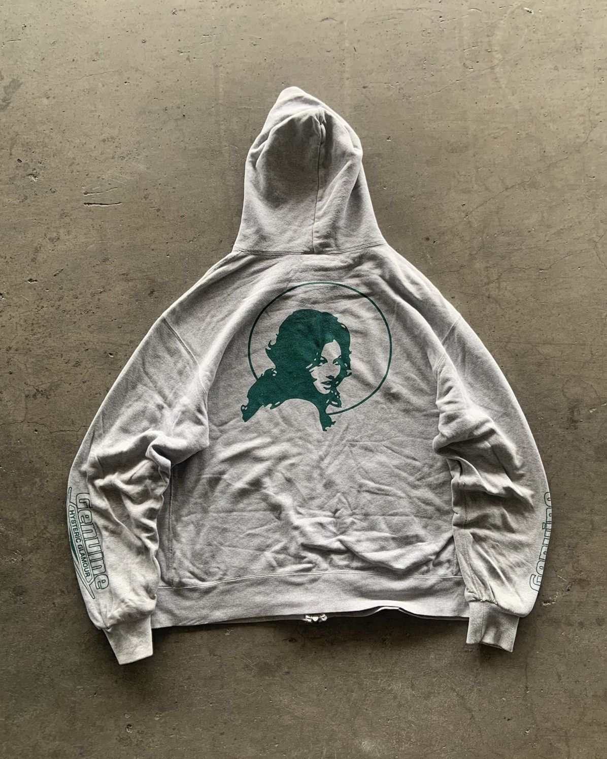 1990s Genuine Hysteric Glamour Double Zip Up Hoodie