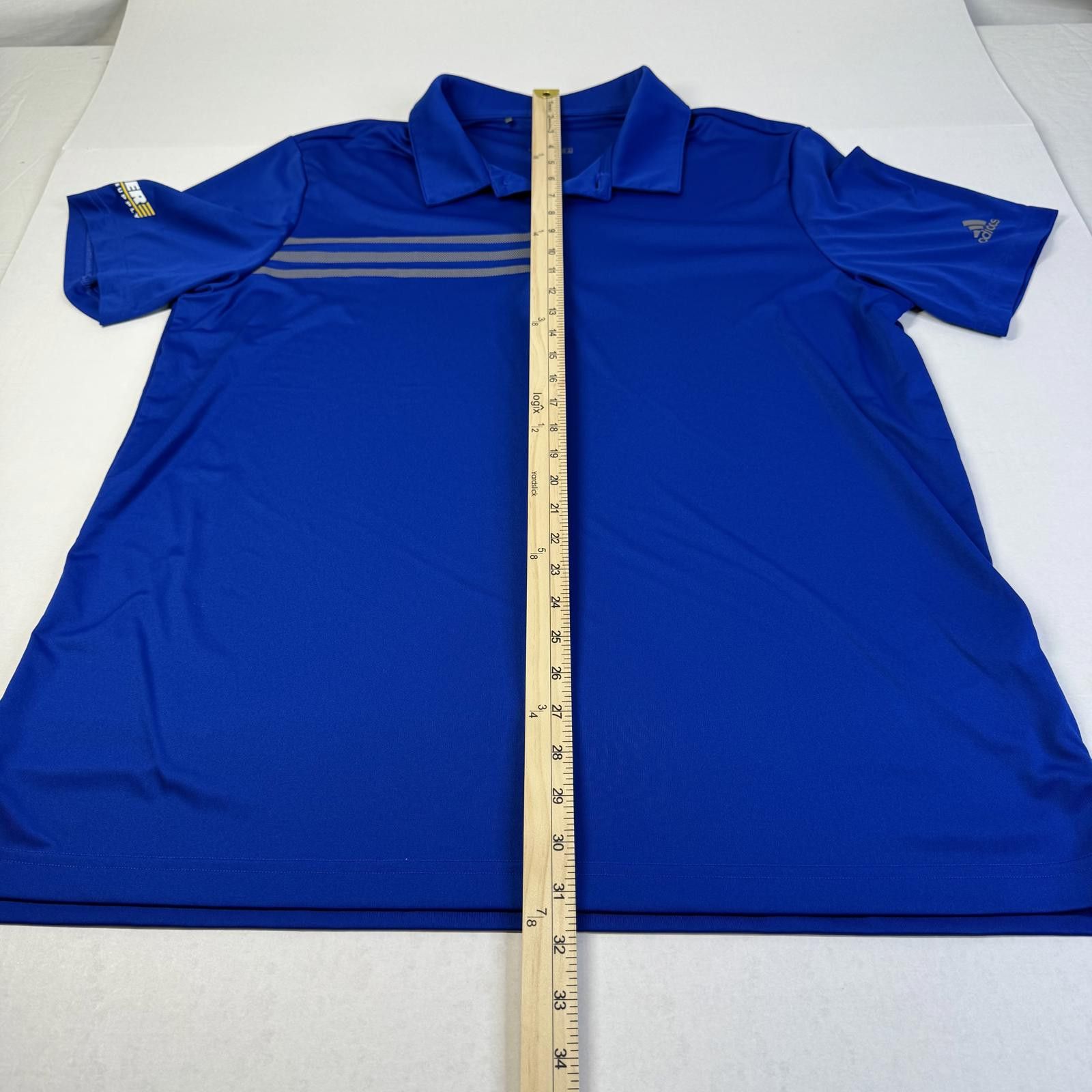 Designer Adidas Men’s Blue Half Button Up Warner Electric Supply XL Size US XL / EU 56 / 4 - 6 Thumbnail