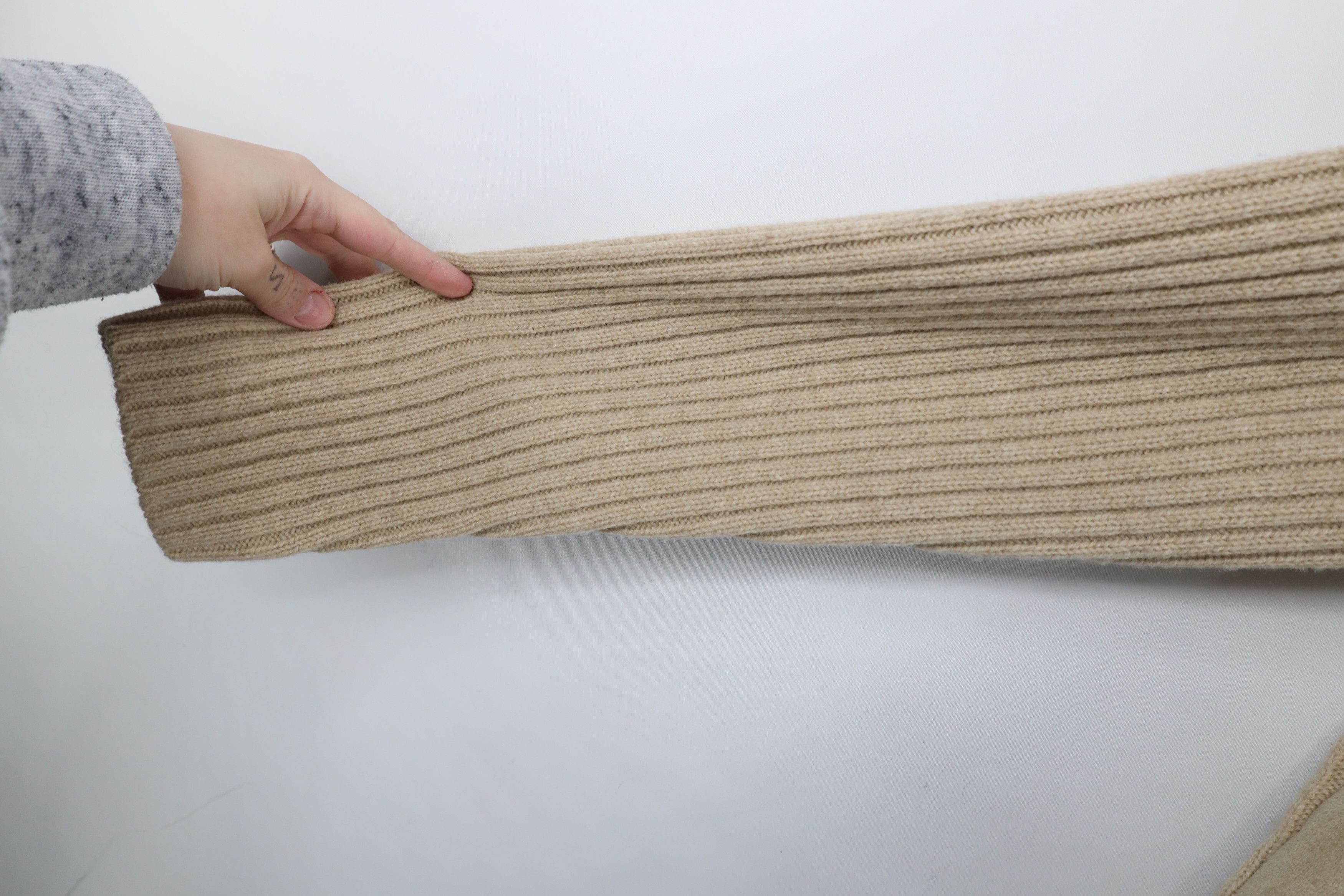Ralph Lauren × Vintage Vintage 90s Ralph Lauren Ribbed Knit Sweater Jacket Swacket Size XL / US 12-14 / IT 48-50 - 5 Thumbnail