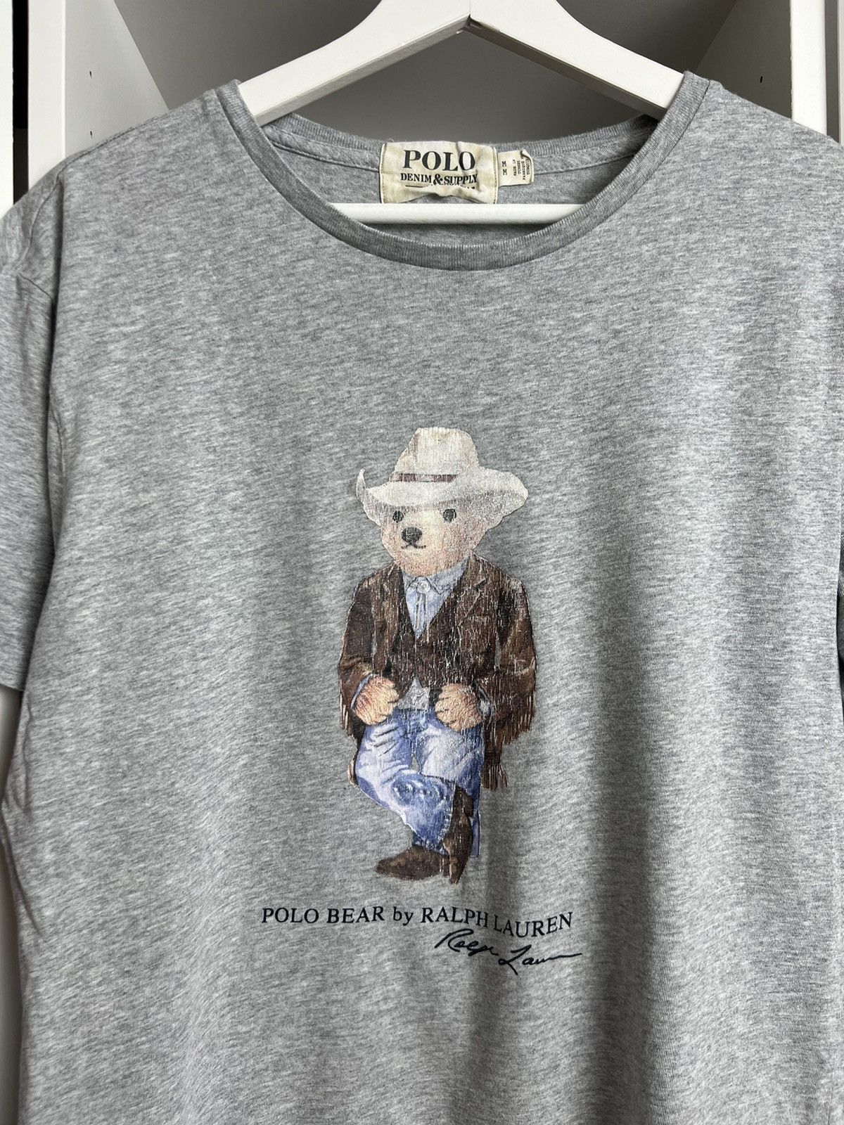 Denim & Supply Ralph Lauren × Ralph Lauren Polo Ralph Lauren Denim & Supply Polo Bear grey t-shirt M Size US M / EU 48-50 / 2 - 3 Thumbnail