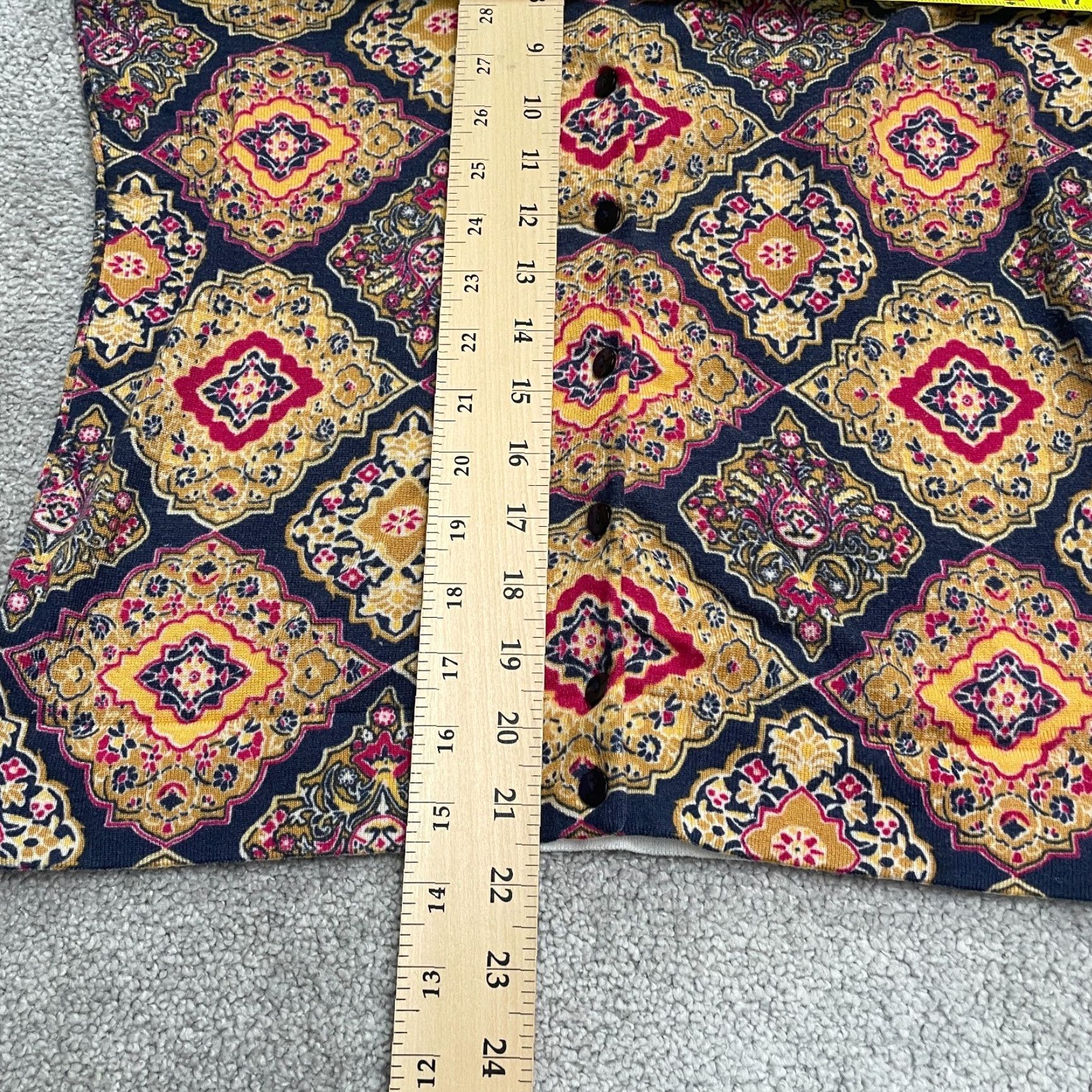 Charter Club Charter Club Cardigan Sweater Women PM Petite Multicolor Knit V-Neck Casual Wool Freeform Aztec Bohemian Classic Designer Ladies Size M / US 6-8 / IT 42-44 - 7 Thumbnail