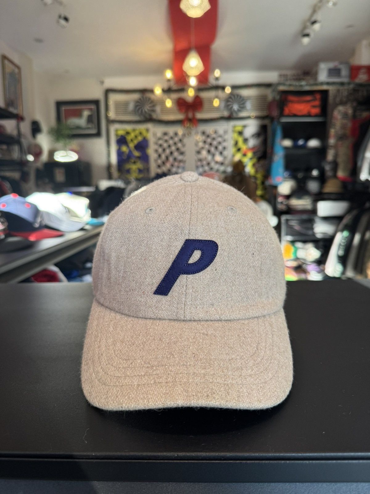 Palace Palace wool hat P - Logo ( beige) Size ONE SIZE - 8 Thumbnail