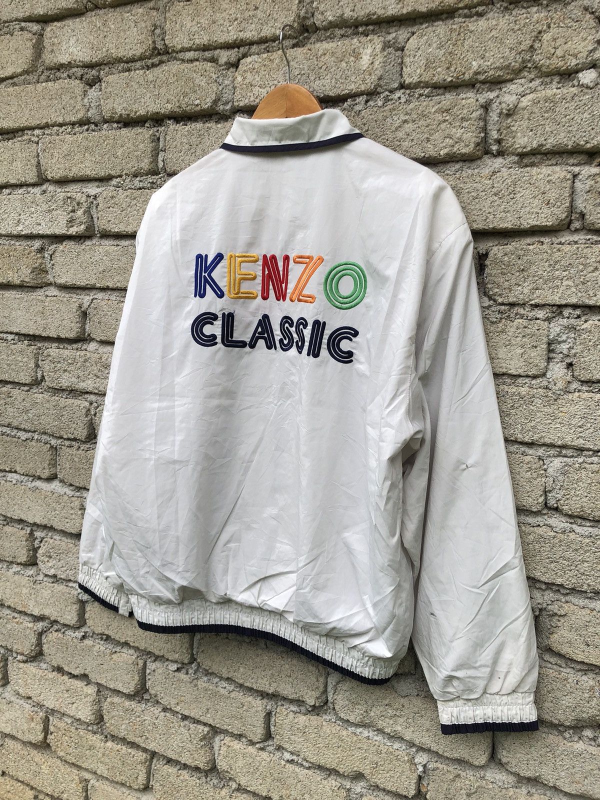 Kenzo Vintage KENZO Classic Spellout Backhit Fullzipper Jacket Size US XL / EU 56 / 4 - 3 Thumbnail