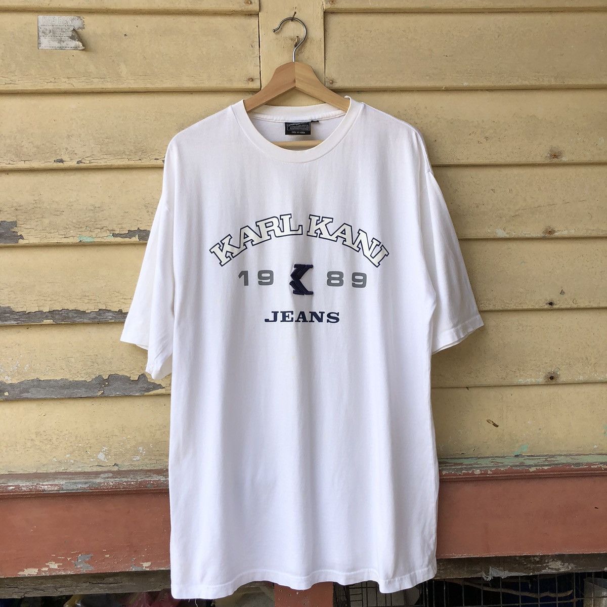 Fubu Vintage y2k Karl Kani Jeans 1989 Tshirt Size US XL / EU 56 / 4 - 1 Thumbnail