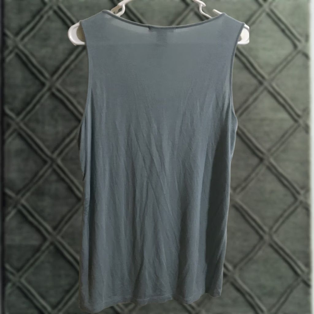 Willi Smith Willi Smith Knit Top Sleeveless Light Blue Regular L Women Round Neck Stretch B744 Size L / US 10 / IT 46 - 1 Thumbnail