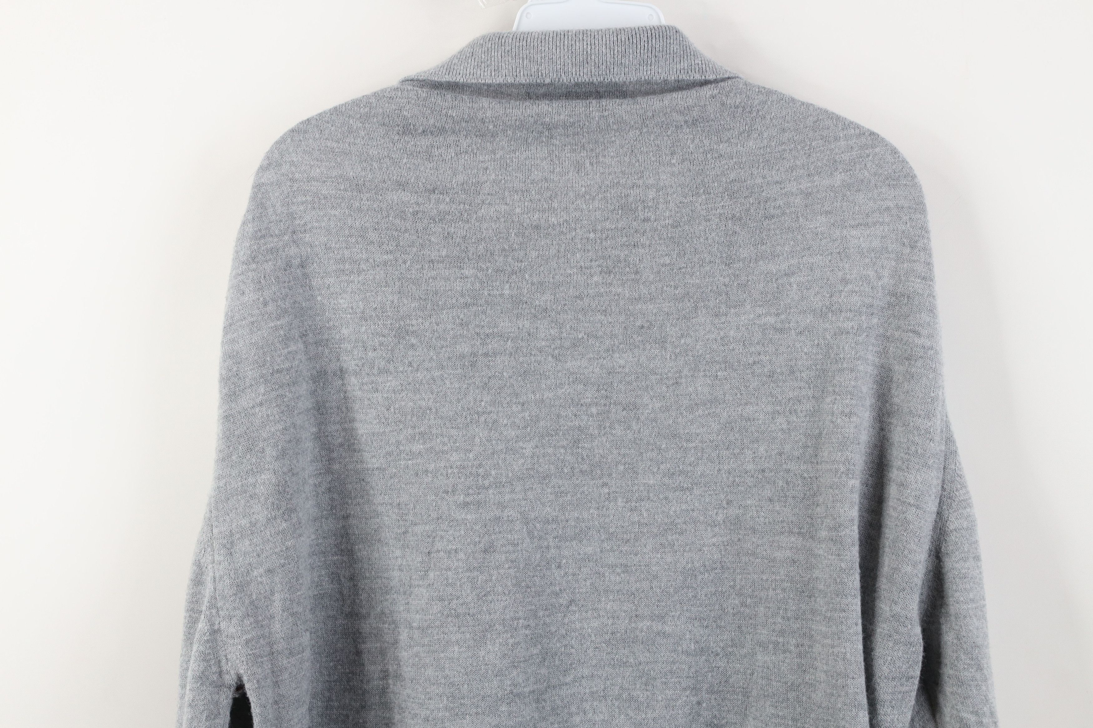 Vintage Vtg 70s Streetwear Collared Pullover Sweater Gray Plaid USA Size US XL / EU 56 / 4 - 10 Thumbnail