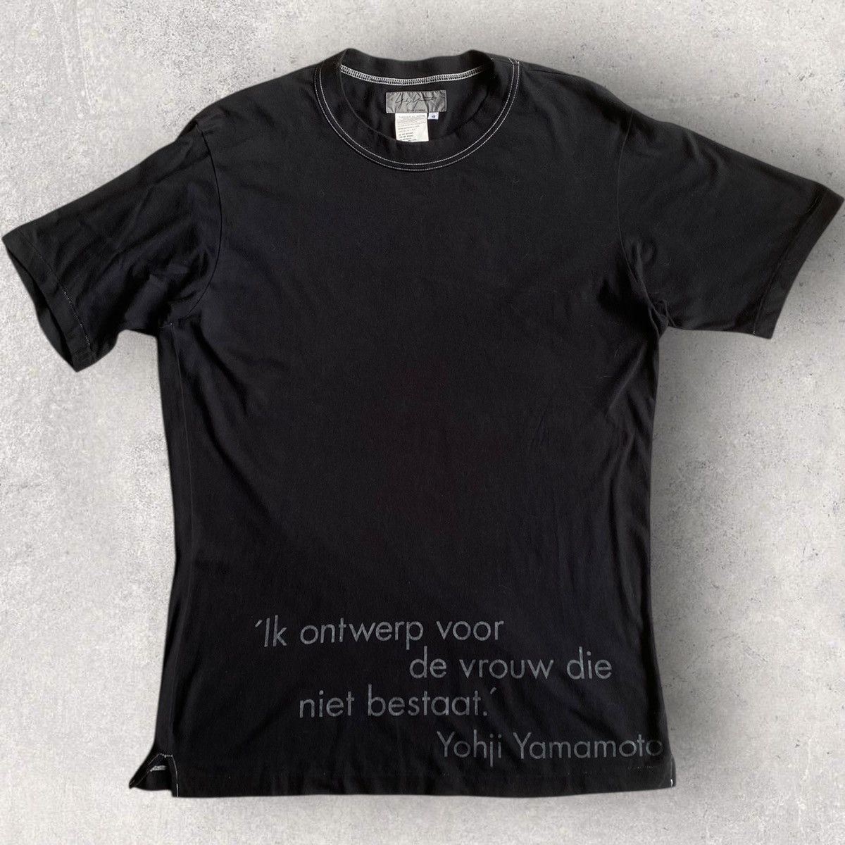 Yohji Yamamoto Pour Homme Dutch Print T Shirt Size US L / EU 52-54 / 3 - 1 Thumbnail