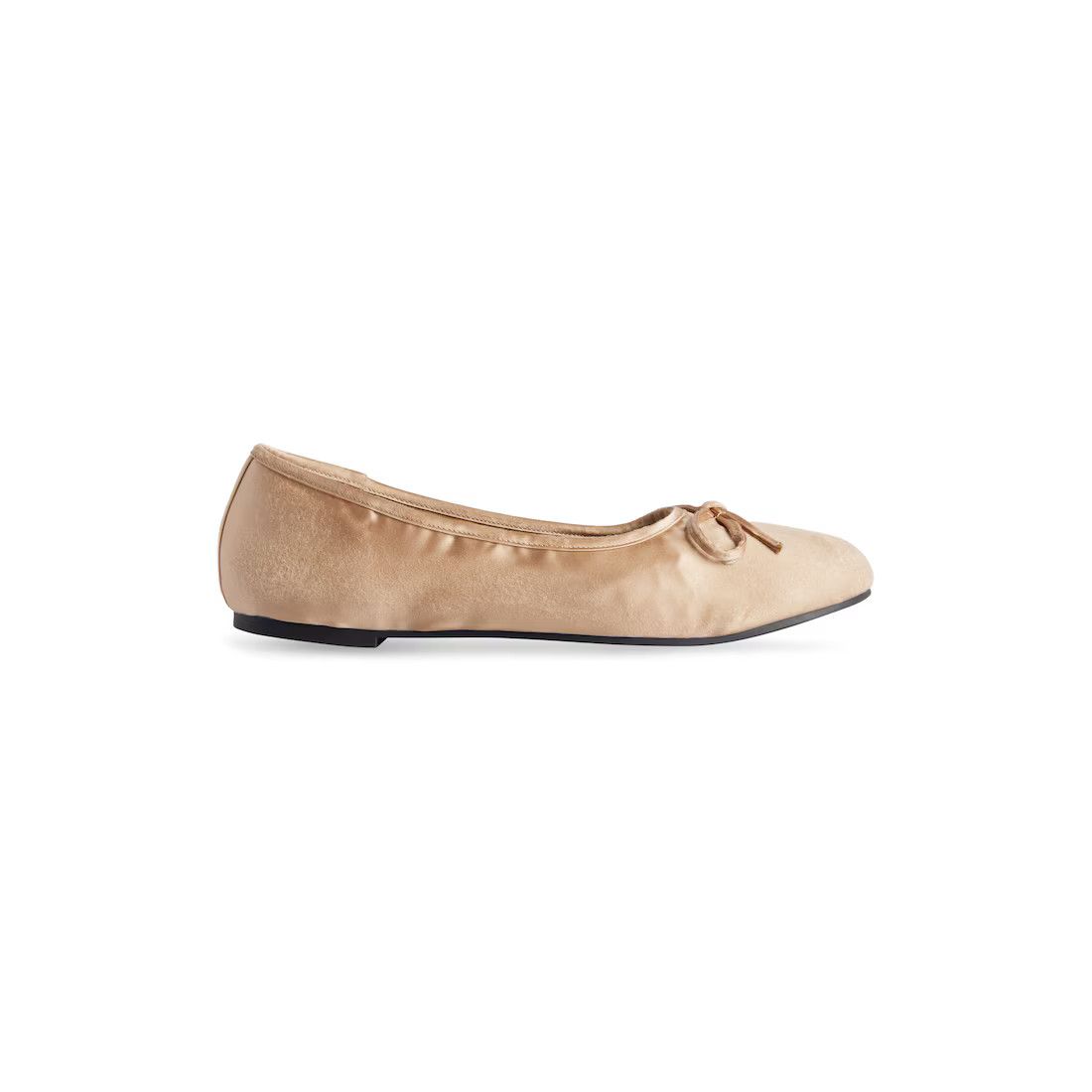Balenciaga o1w1db10625 Leopold Ballerina in Beige Size US 11.5 / EU 44-45 - 1 Thumbnail