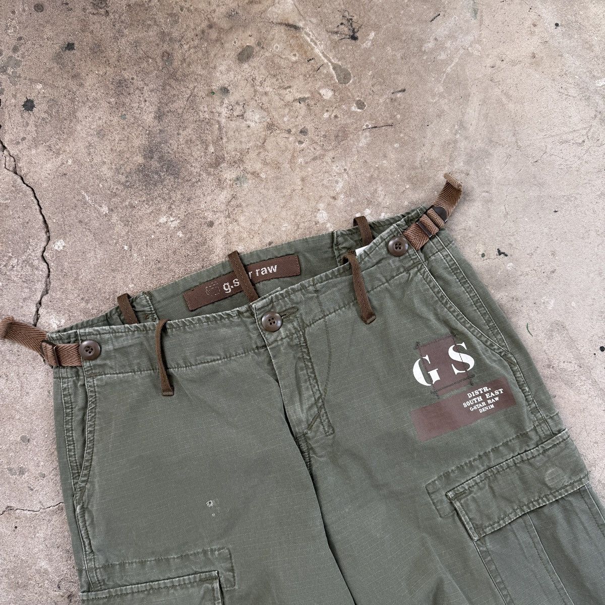 G-Star Vintage G-Star Green Olive Cargo Pants Size US 28 / EU 44 - 6 Thumbnail