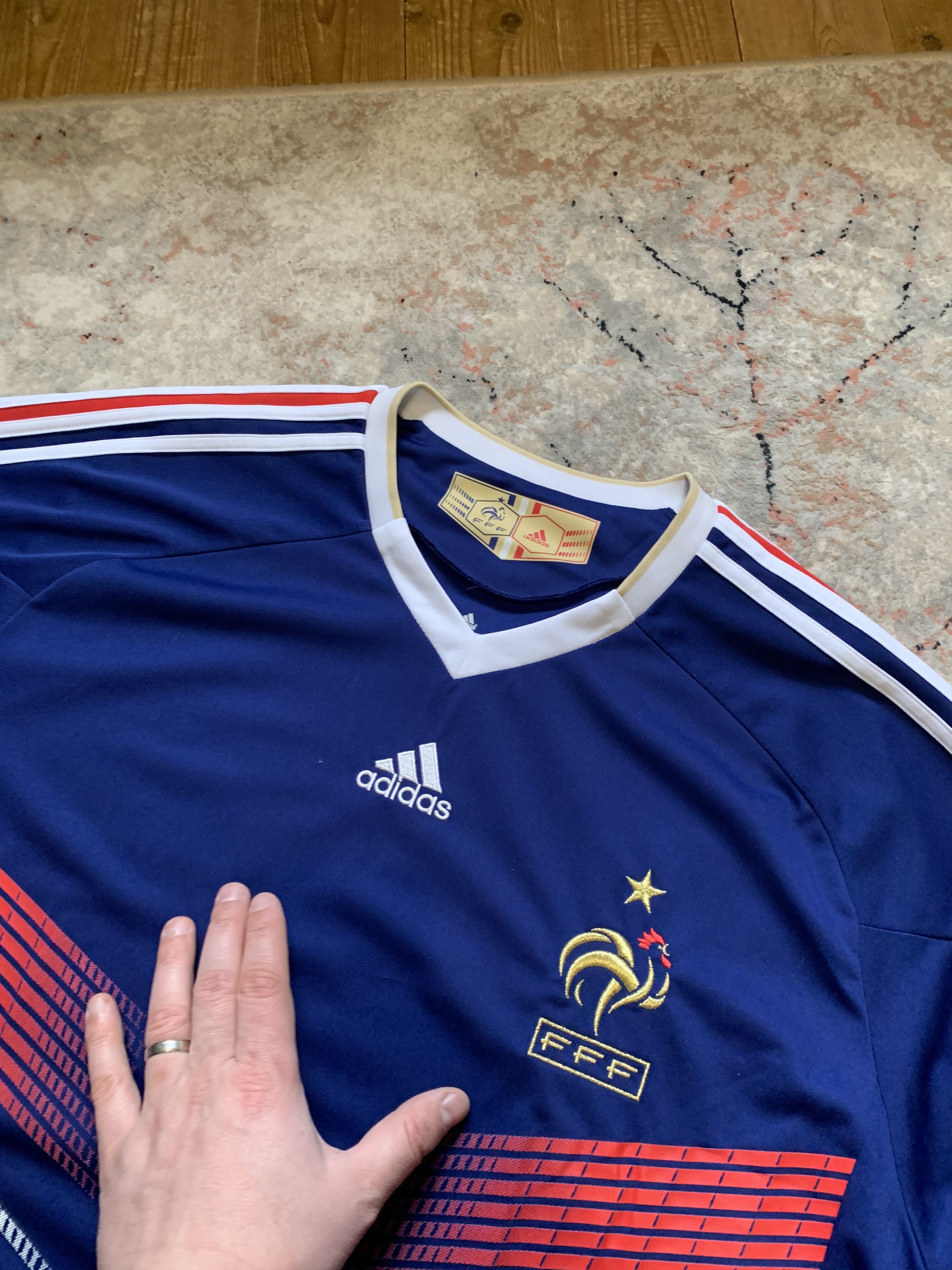Adidas Adidas France 2009-2010 Home Jersey Size US XXL / EU 58 / 5 - 5 Thumbnail