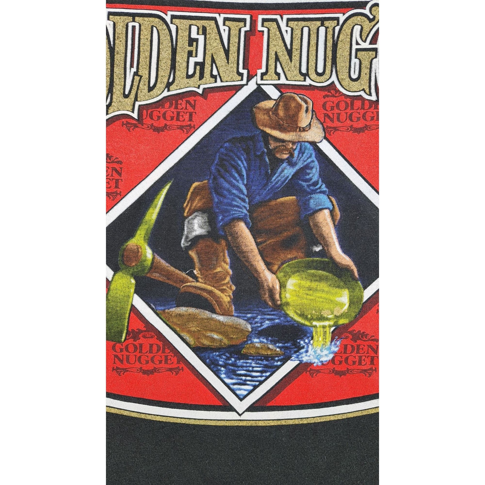 Jerzees Vintage Golden Nugget Las Vegas T Shirt Men XL Hotel Casino Size US XL / EU 56 / 4 - 4 Thumbnail