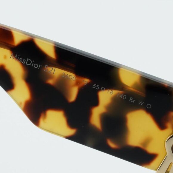 Dior Dior MISSDIOR S2I 26D0 Sunglasses Havana Square Frame Size ONE SIZE - 10 Thumbnail