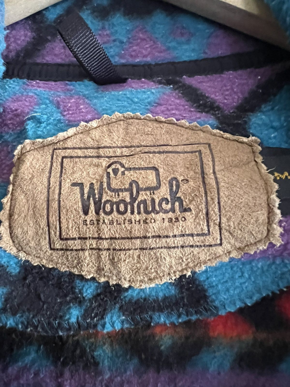 Woolrich Woolen Mills Vintage Woolrich Navajo Fleece Jacket – 90s Tribal Pattern Size US M / EU 48-50 / 2 - 7 Thumbnail