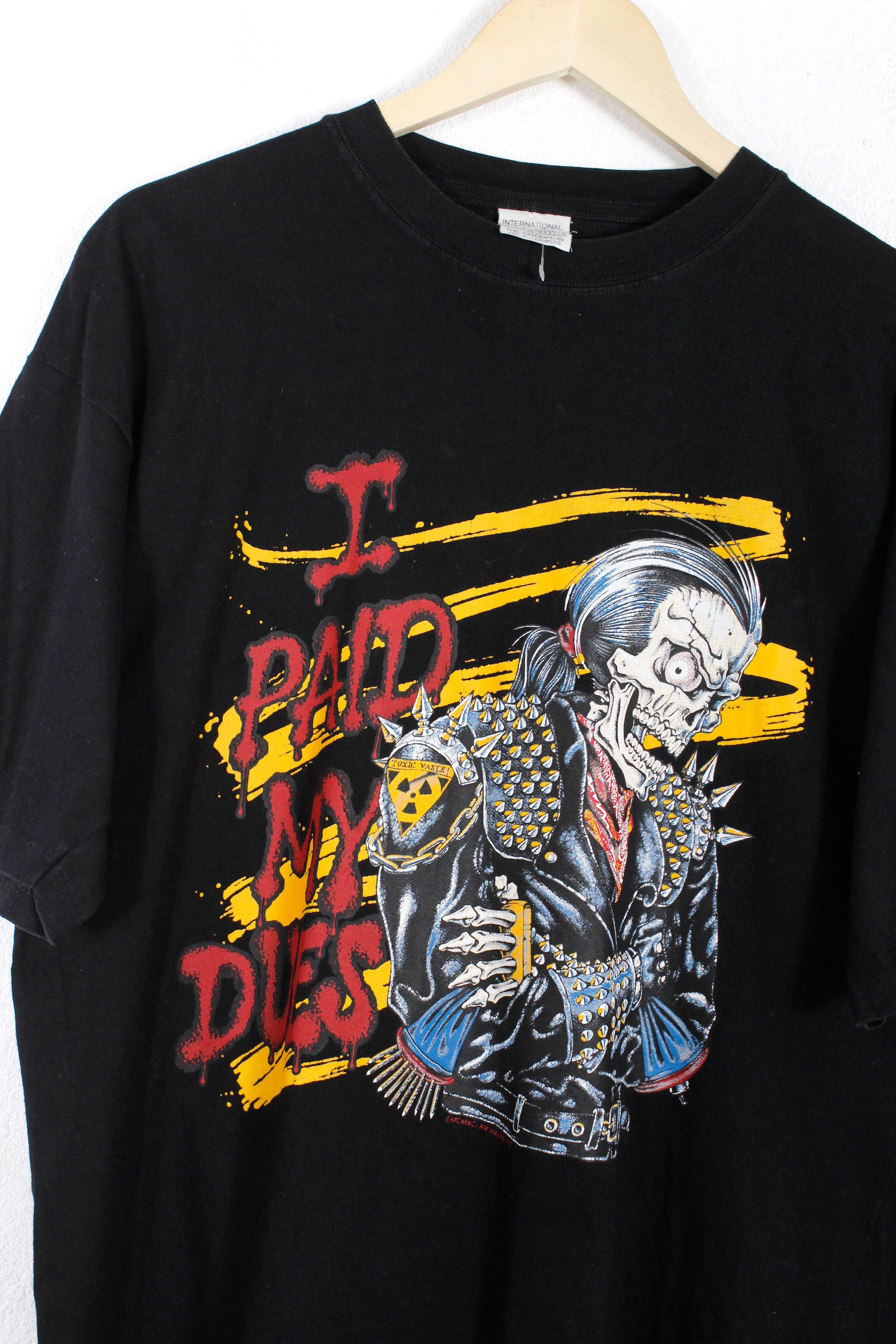 Vintage Vintage Rare I Paid My Dues Single Stitch Tee Tshirt 90s Size US XL / EU 56 / 4 - 2 Thumbnail