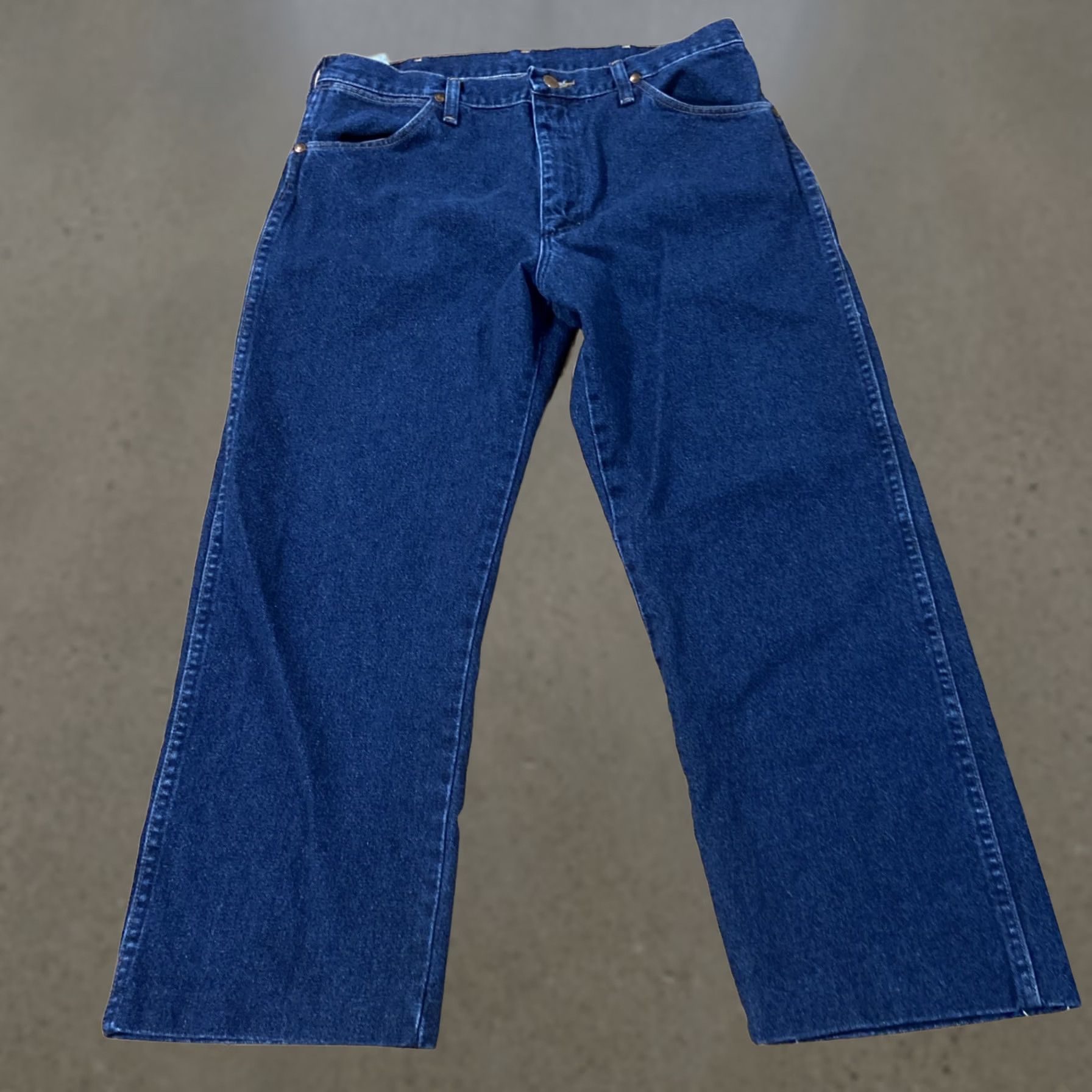Wrangler VINTAGE Wrangler Jeans 13MWZ Made in USA Bootcut Tan Label XL 34x32 Men Blue Size US 34 / EU 50 - 1 Thumbnail