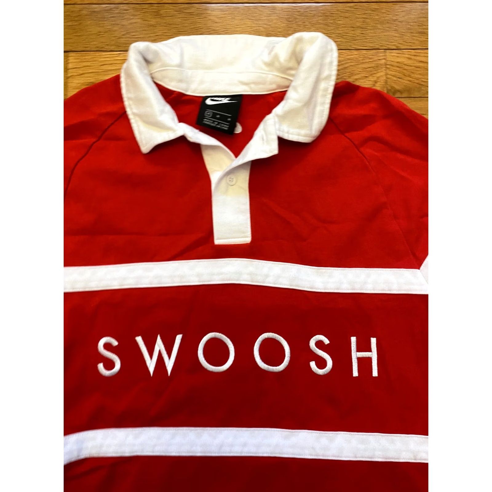 Nike Nike Swoosh Long Sleeve Rugby Polo Shirt Blue Mens Size M Size US M / EU 48-50 / 2 - 4 Thumbnail