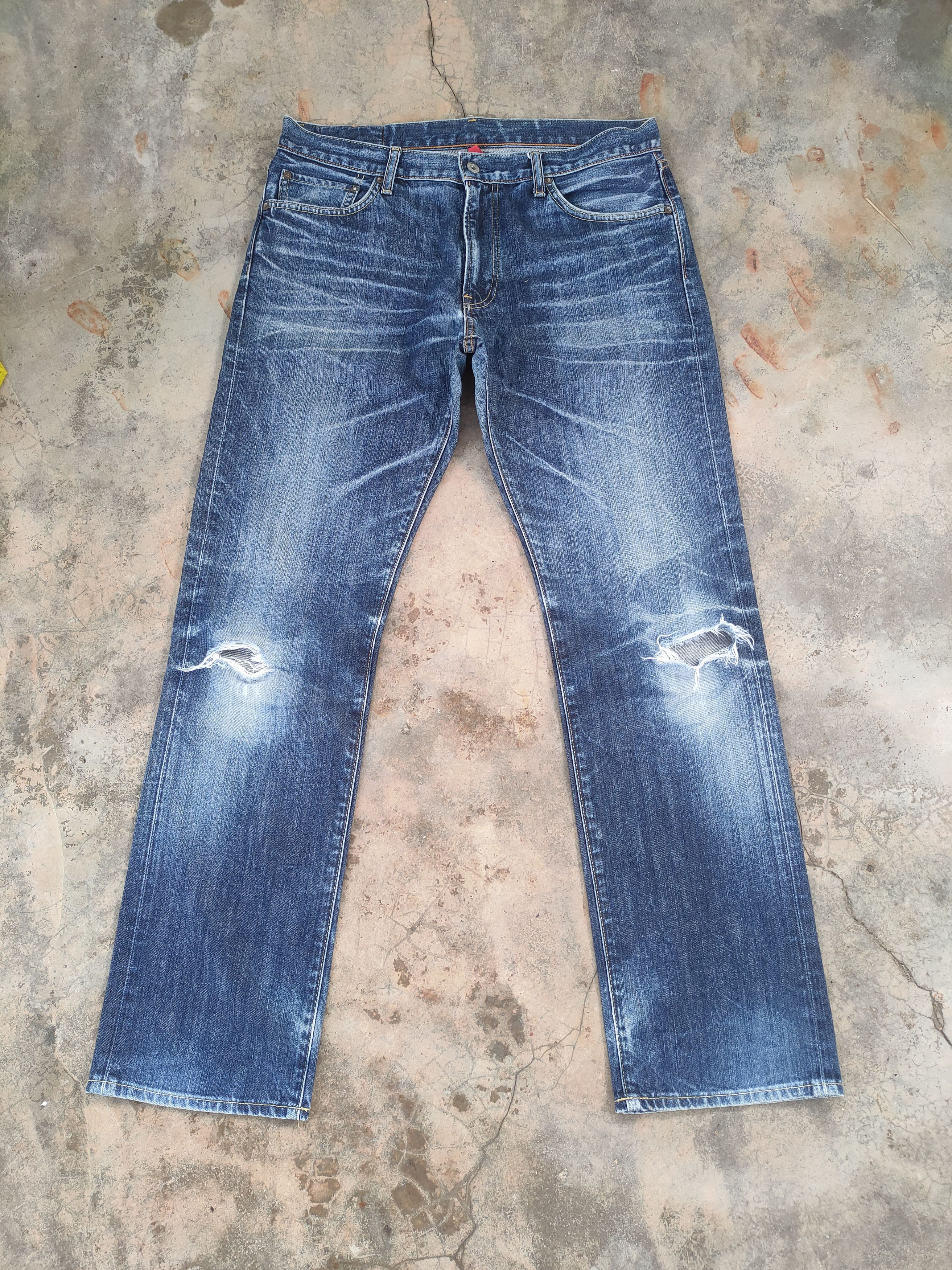 Japanese Brand W36 VINTAGE JAPANESE FADED DISTRESSED JEANS DENIM PANTS Size US 36 / EU 52 - 2 Thumbnail