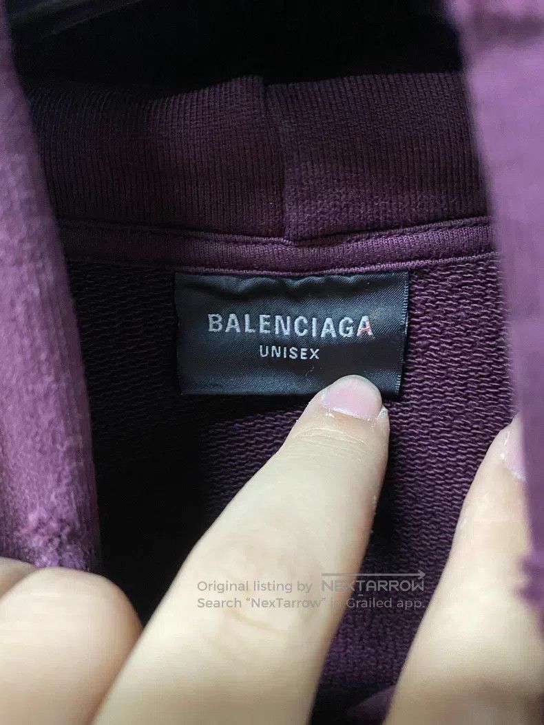 Balenciaga Balenciaga Hooded Pullover Letter Logo Loose Long Sleeve Size US S / EU 44-46 / 1 - 3 Thumbnail