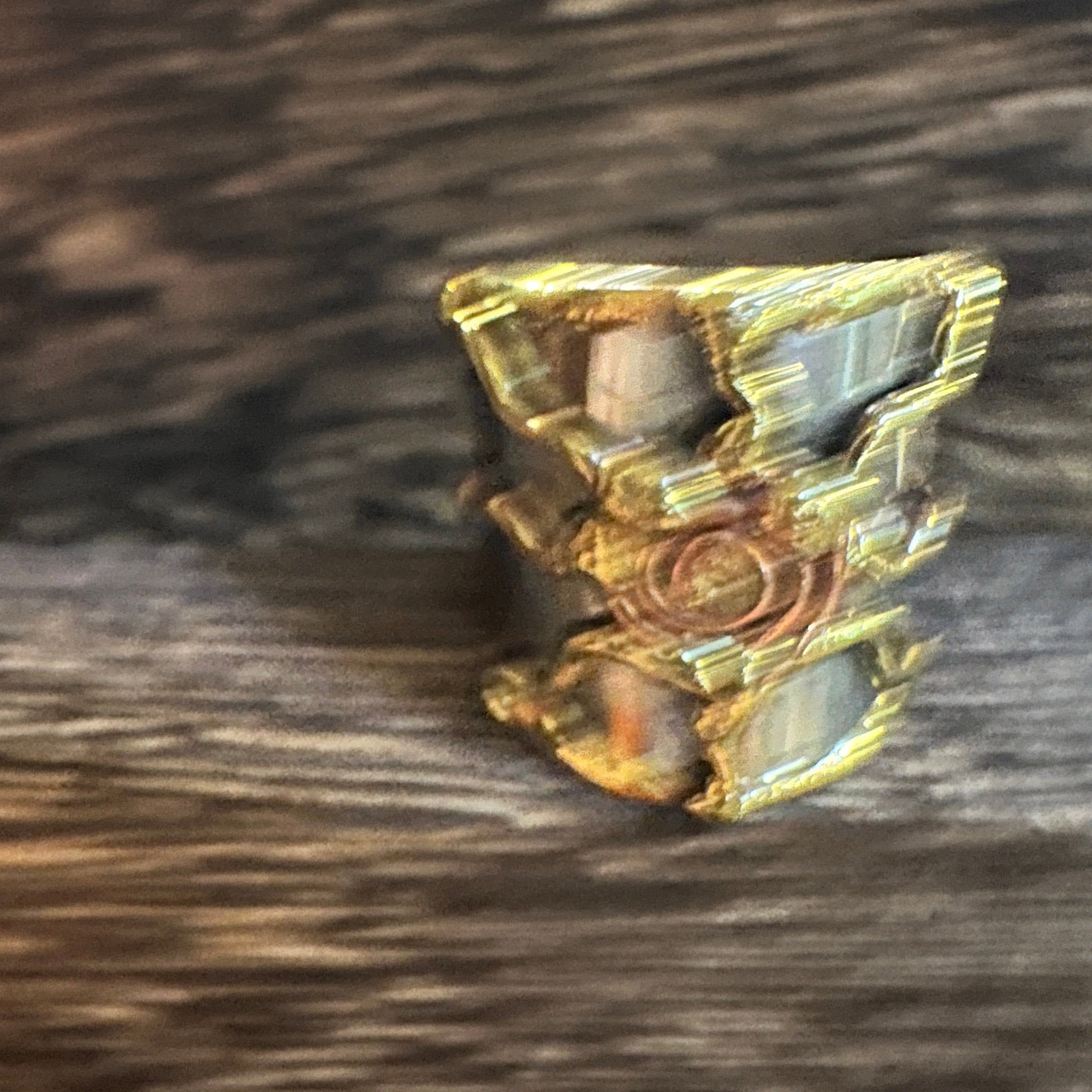 Other Artisan Crafted Bohemian Silver & Copper Heart Wide Cuff Rin Size ONE SIZE - 3 Thumbnail