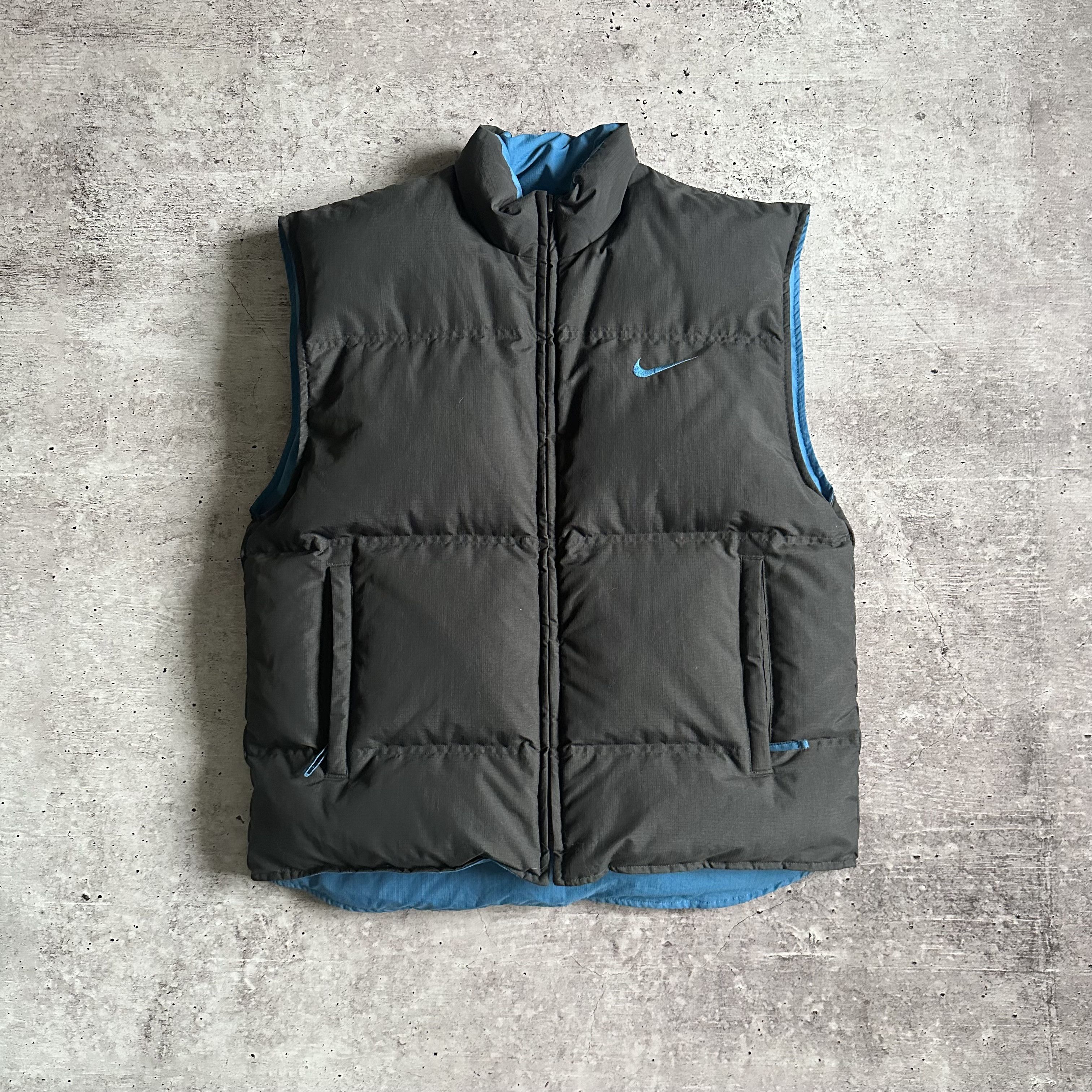 Nike 90s Vintage Nike Reversible Spellout Puffer Down Vest Size US M / EU 48-50 / 2 - 4 Thumbnail
