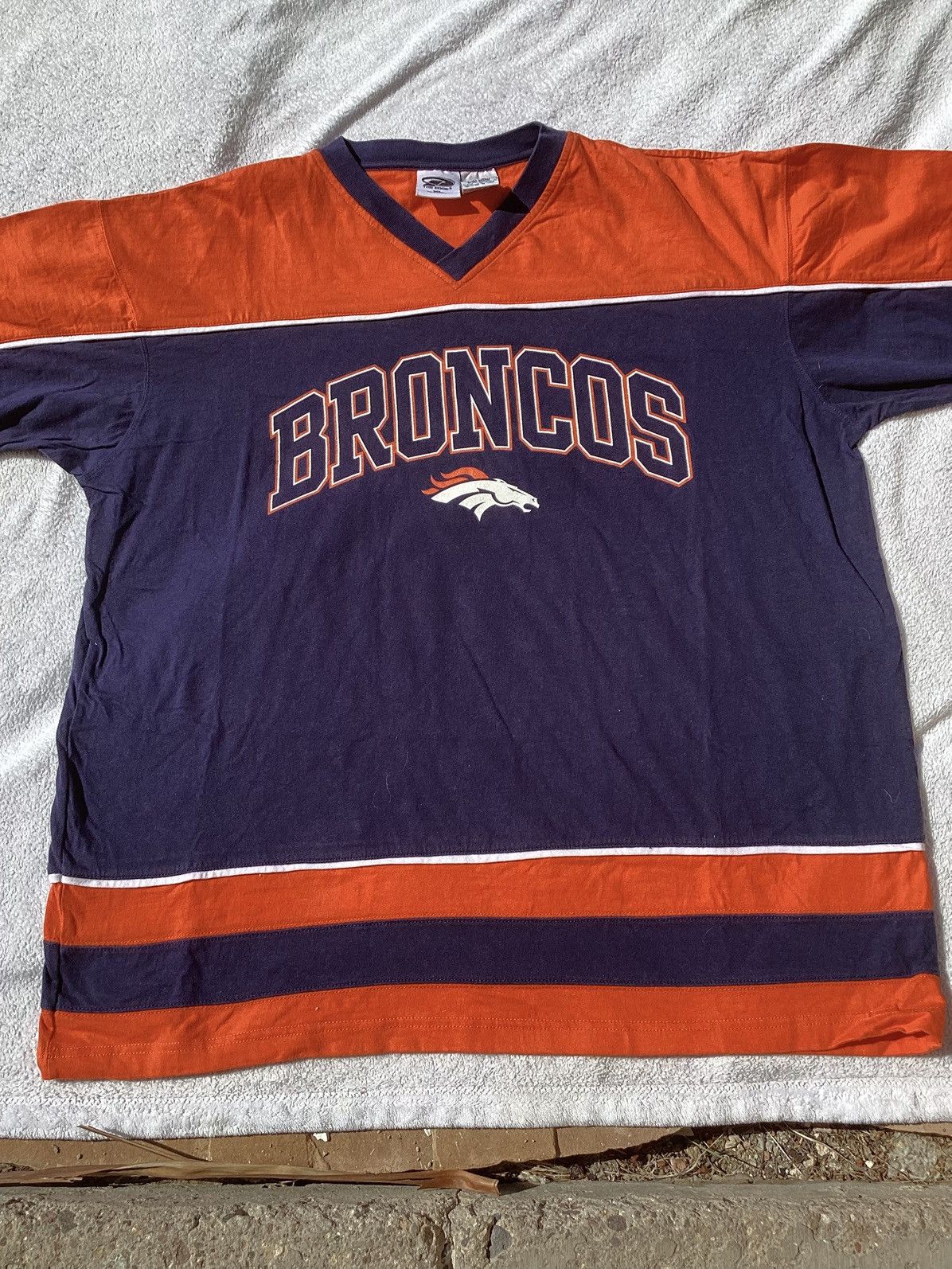 NFL VtgbNFL Denver Broncos 3/4 sleeve long sleeve jersey T-shirt Size US XL / EU 56 / 4 - 2 Thumbnail