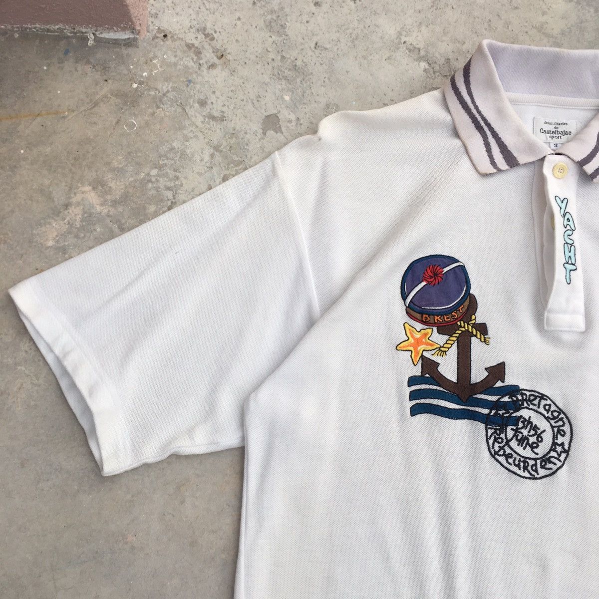 Jean Charles De Castelbajac × Vintage Vintage Jean Charles De Castlebajac Sport Polo Tee Size US M / EU 48-50 / 2 - 4 Thumbnail