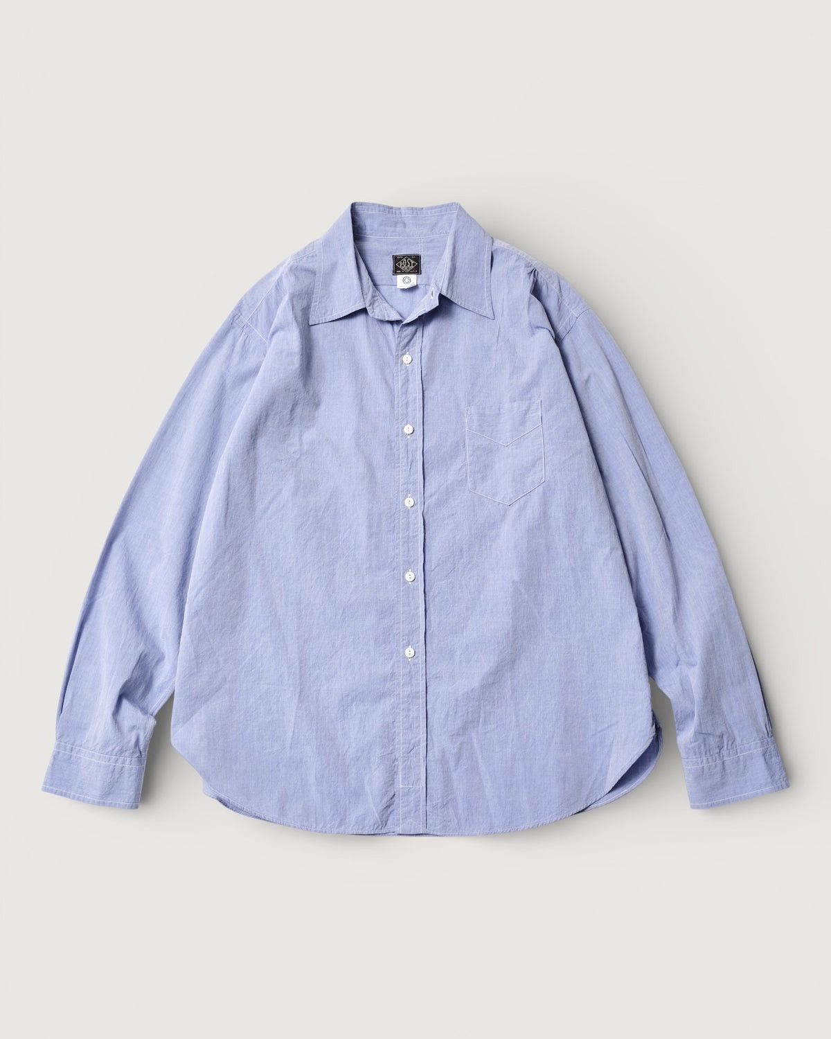 Post Overalls Post O’Alls Japanese lilac Cotton button up shirt Size US L / EU 52-54 / 3 - 1 Thumbnail