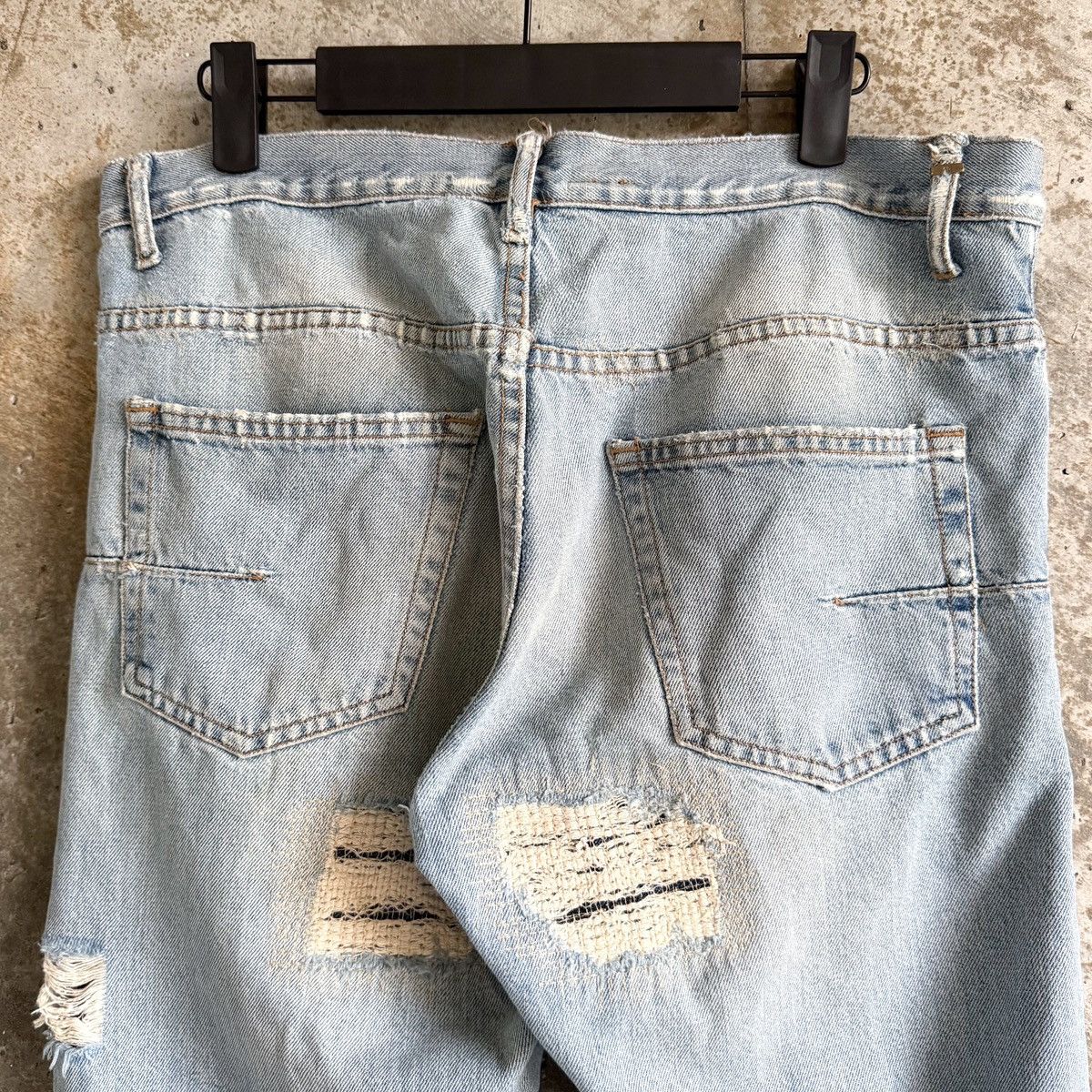 Dior Dior By Hedi Slimane RUNWAY SS06 CRASH Repair Denim Size US 32 / EU 48 - 5 Thumbnail