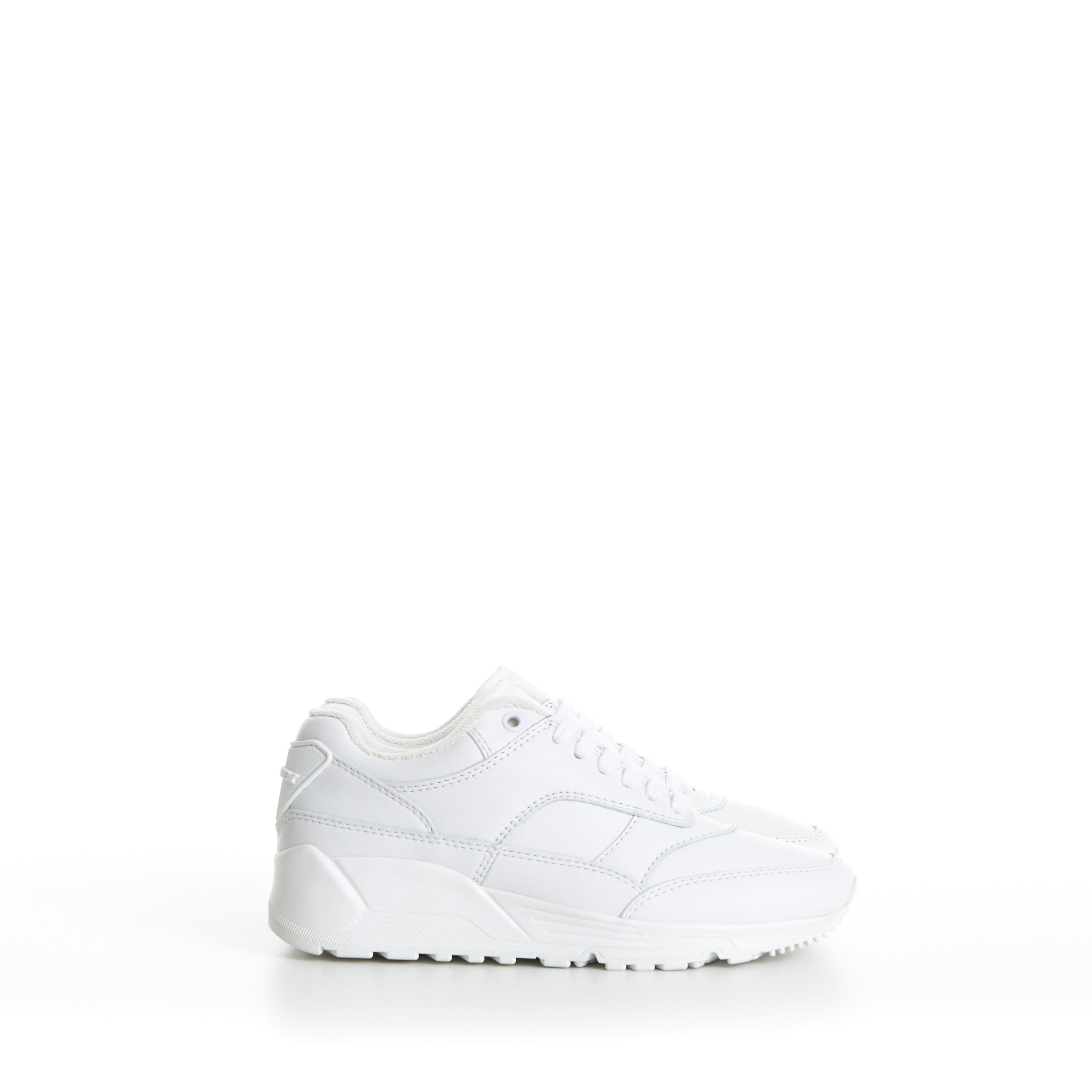 Saint Laurent Paris Women's White 'Bump' Low-top Sneakers - Smooth Leather Size US 10 / IT 40 - 2 Thumbnail