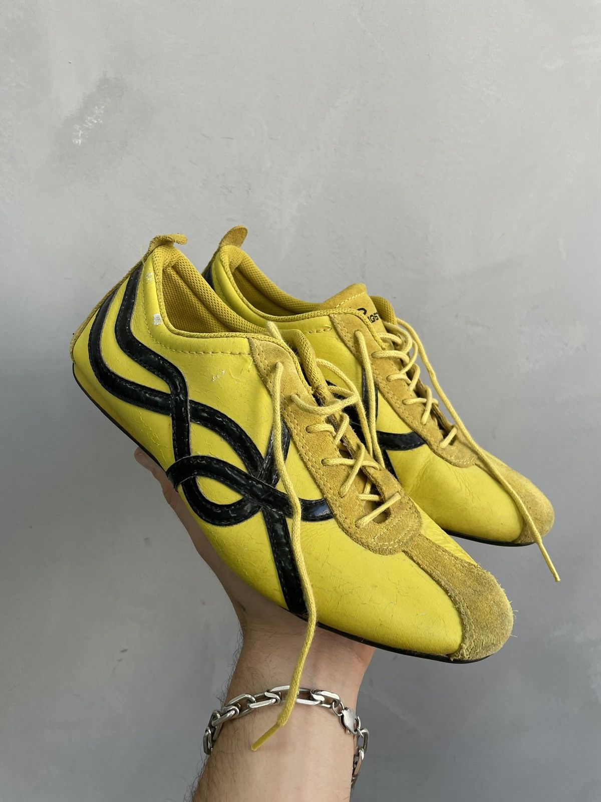 Big Star Bog Star Onitsuka style yellow kill bill sneakers y2k Size US 8 / IT 38 - 4 Thumbnail